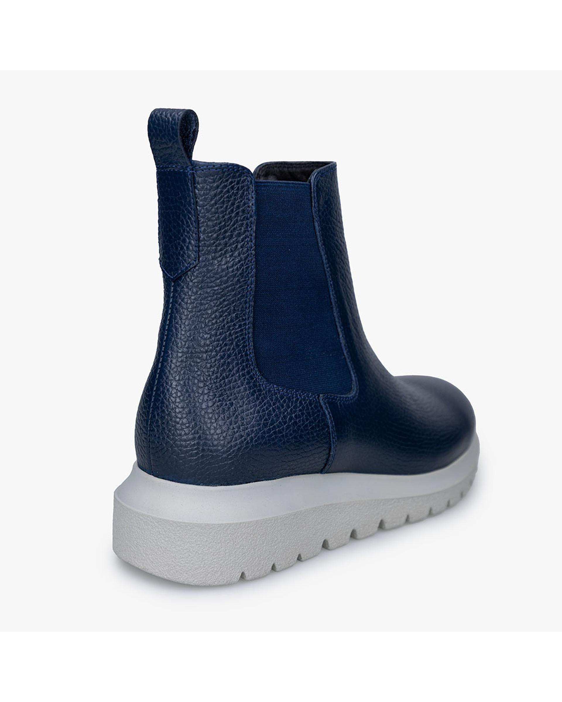 بوت چرم زنانه طبی سرمه ای برتونیکس Berttonix کد A-4029