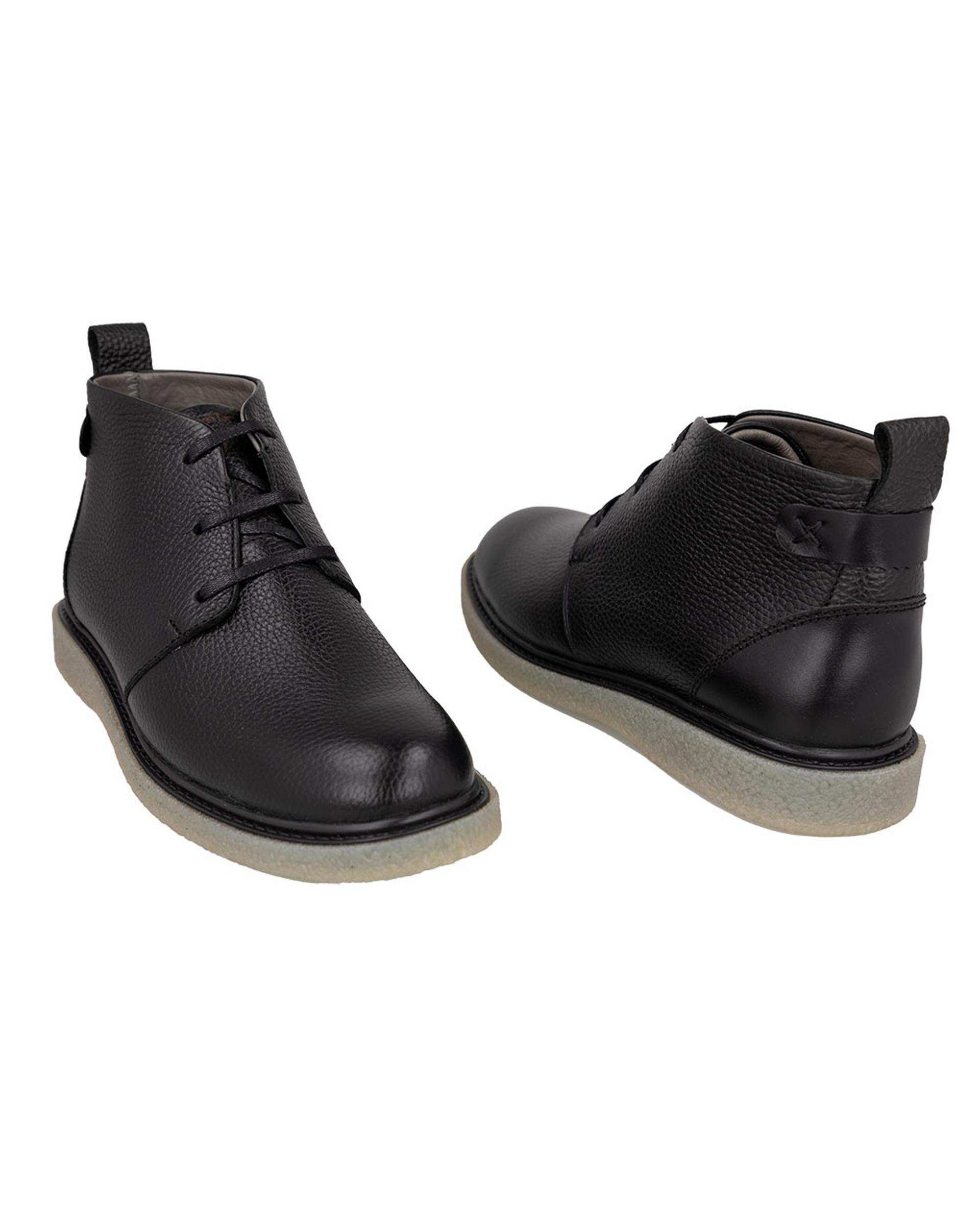 نیم بوت چرم زنانه طبی مشکی فلوتر برتونیکس Berttonix کد B 777