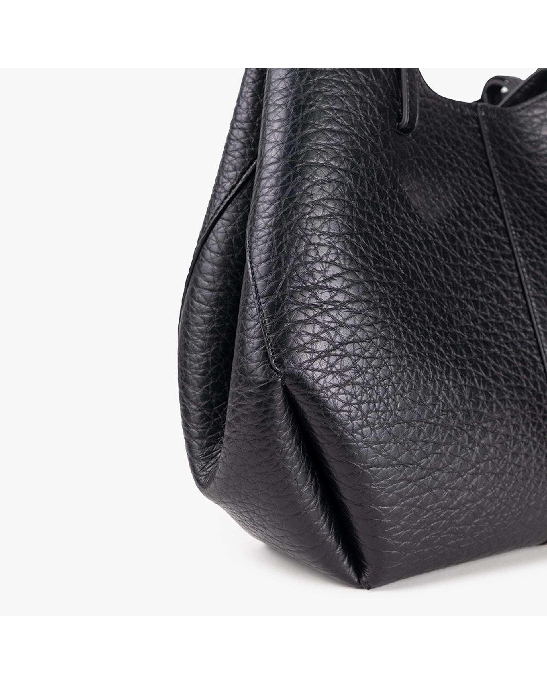 کیف دستی چرم زنانه مشکی برتونیکس Berttonix کد R-25001 به همراه جاکارتی