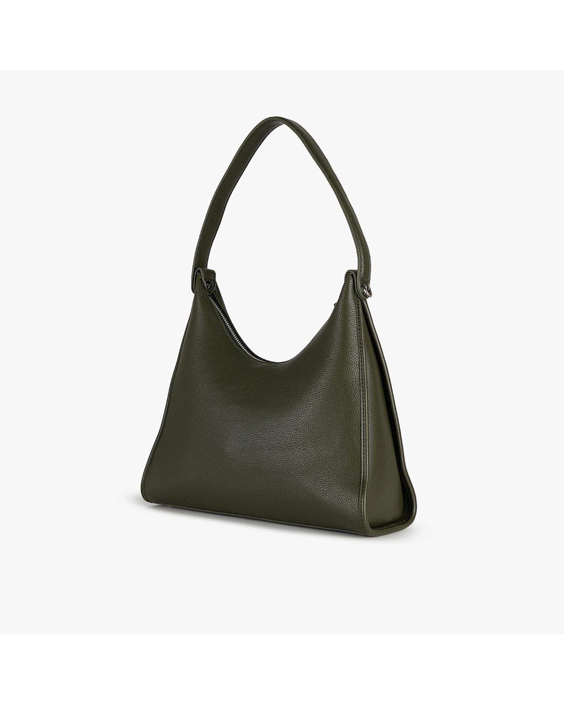 کیف دستی چرم زنانه سبز برتونیکس Berttonix کد R-25003 به همراه جاکارتی