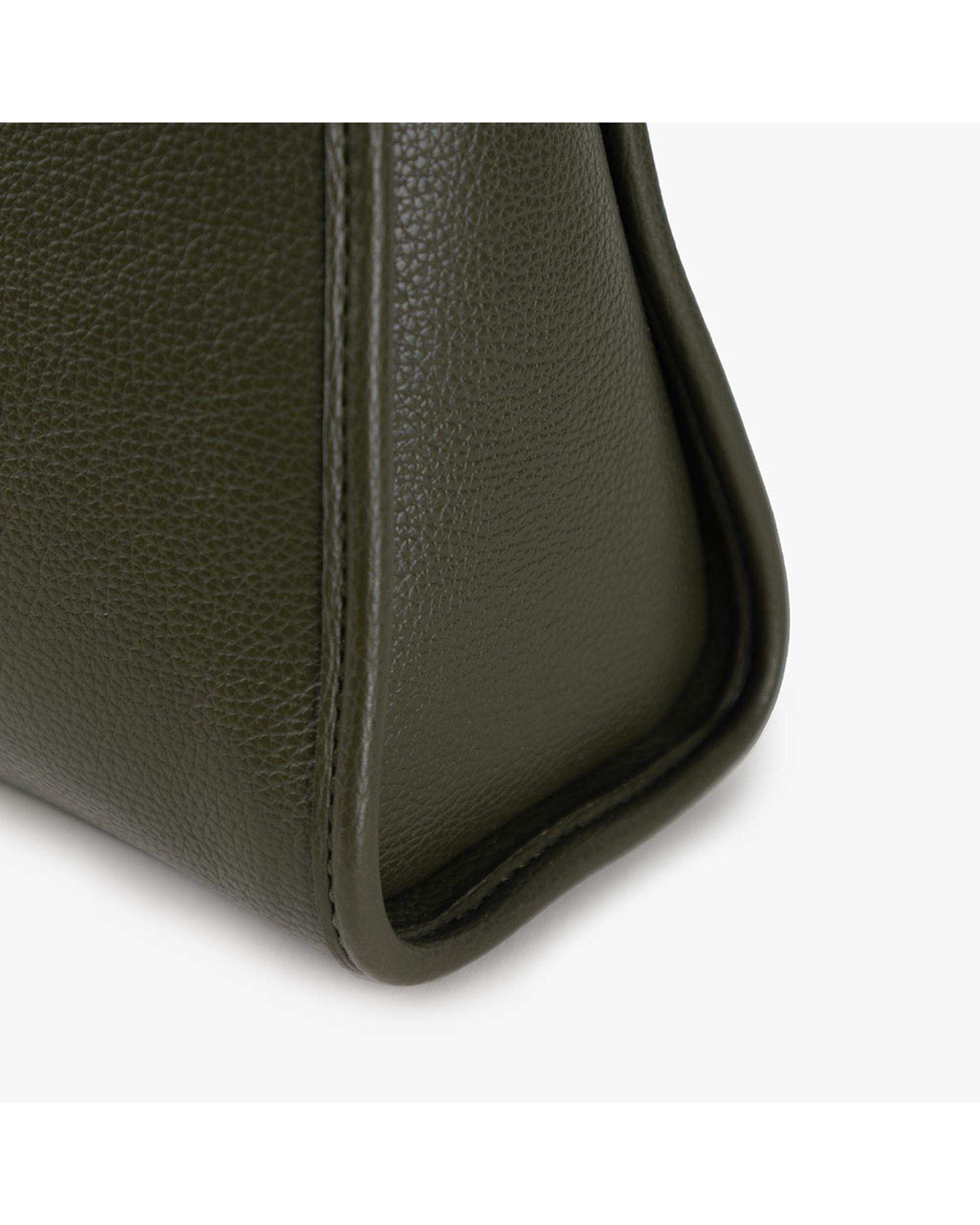 کیف دستی چرم زنانه سبز برتونیکس Berttonix کد R-25003 به همراه جاکارتی