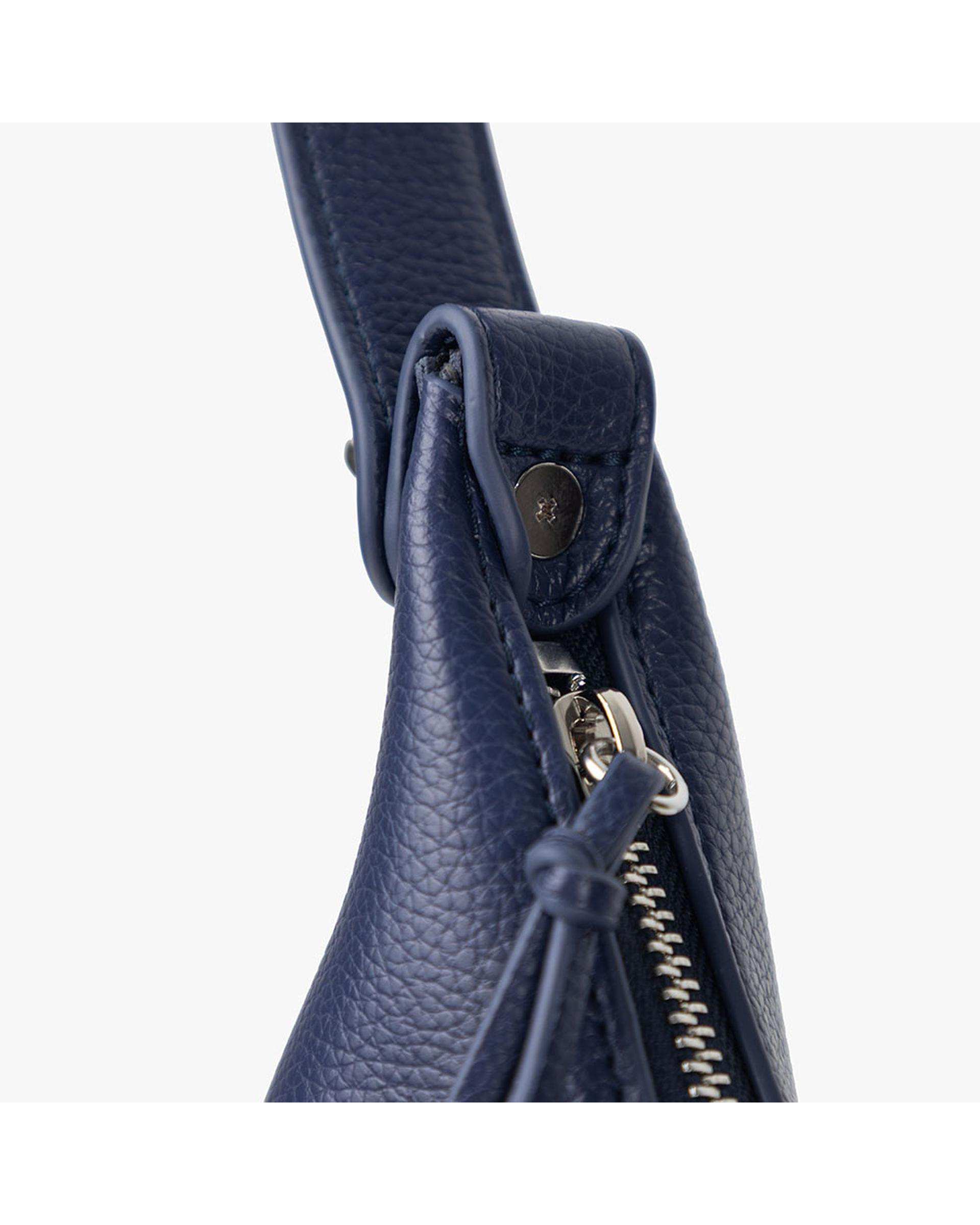 کیف دستی چرم زنانه سرمه ای برتونیکس Berttonix کد R-25003 به همراه جاکارتی