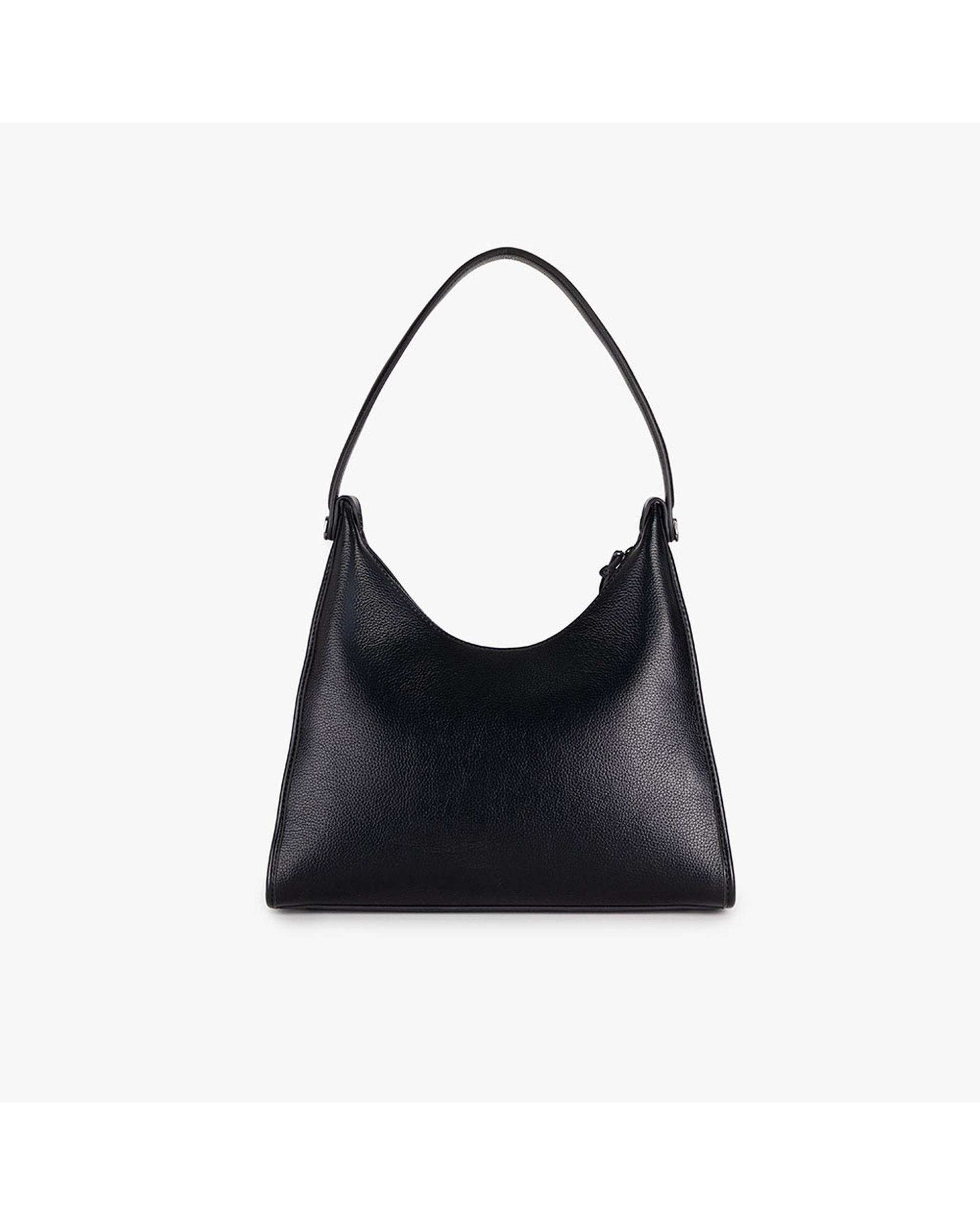 کیف دستی چرم زنانه مشکی برتونیکس Berttonix کد R-25003 به همراه جاکارتی