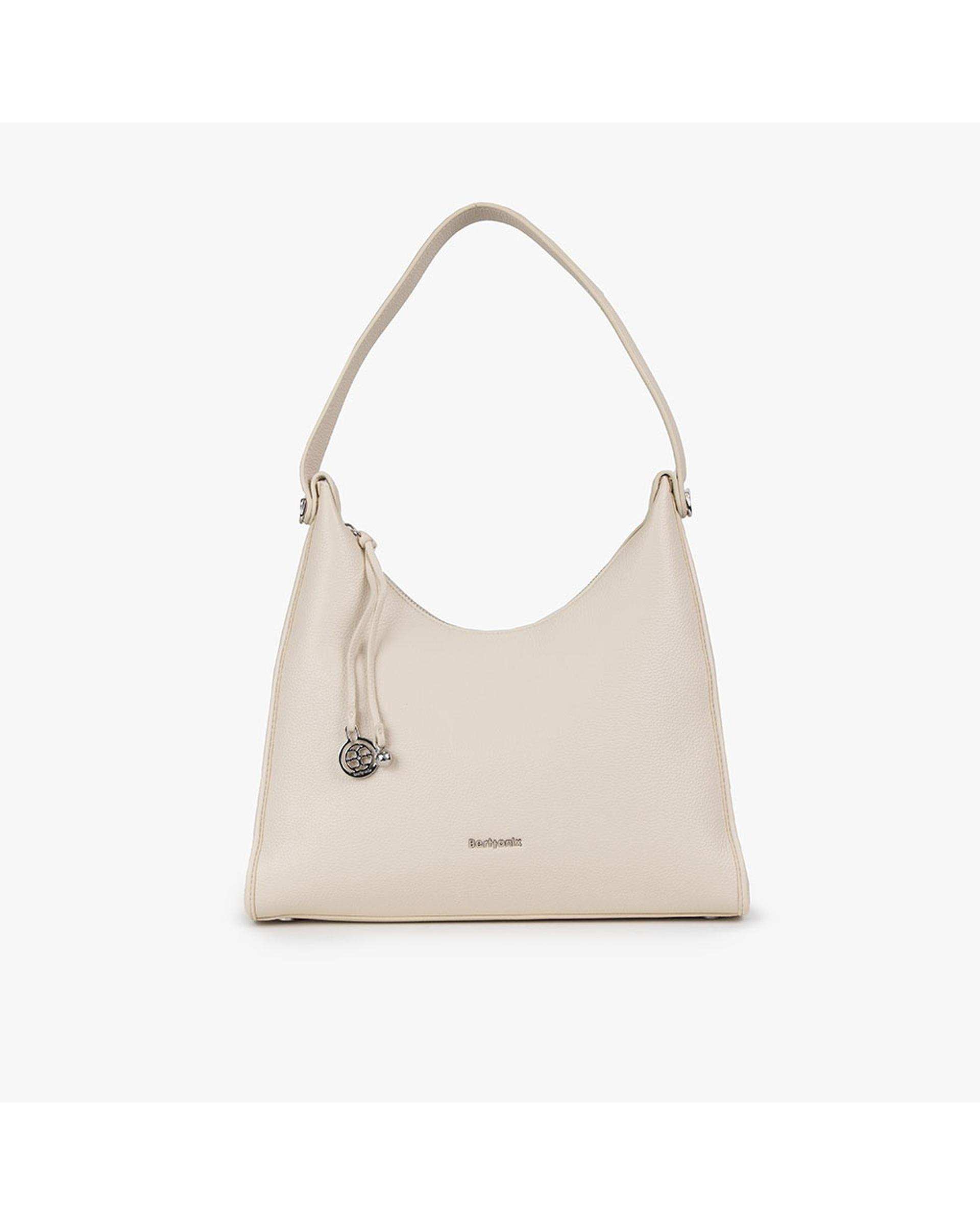 کیف دستی چرم زنانه بژ برتونیکس Berttonix کد R-25003 به همراه جاکارتی