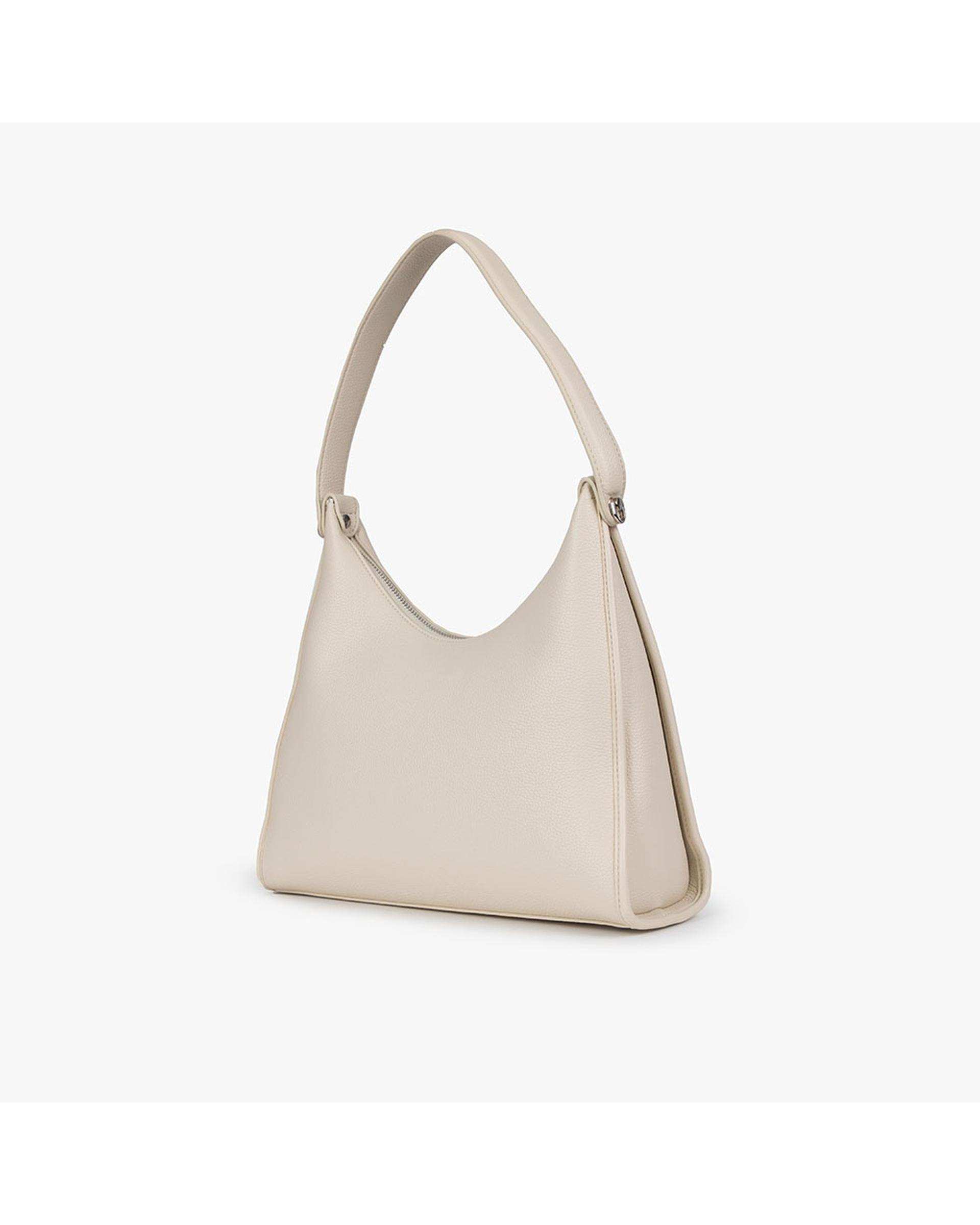 کیف دستی چرم زنانه بژ برتونیکس Berttonix کد R-25003 به همراه جاکارتی