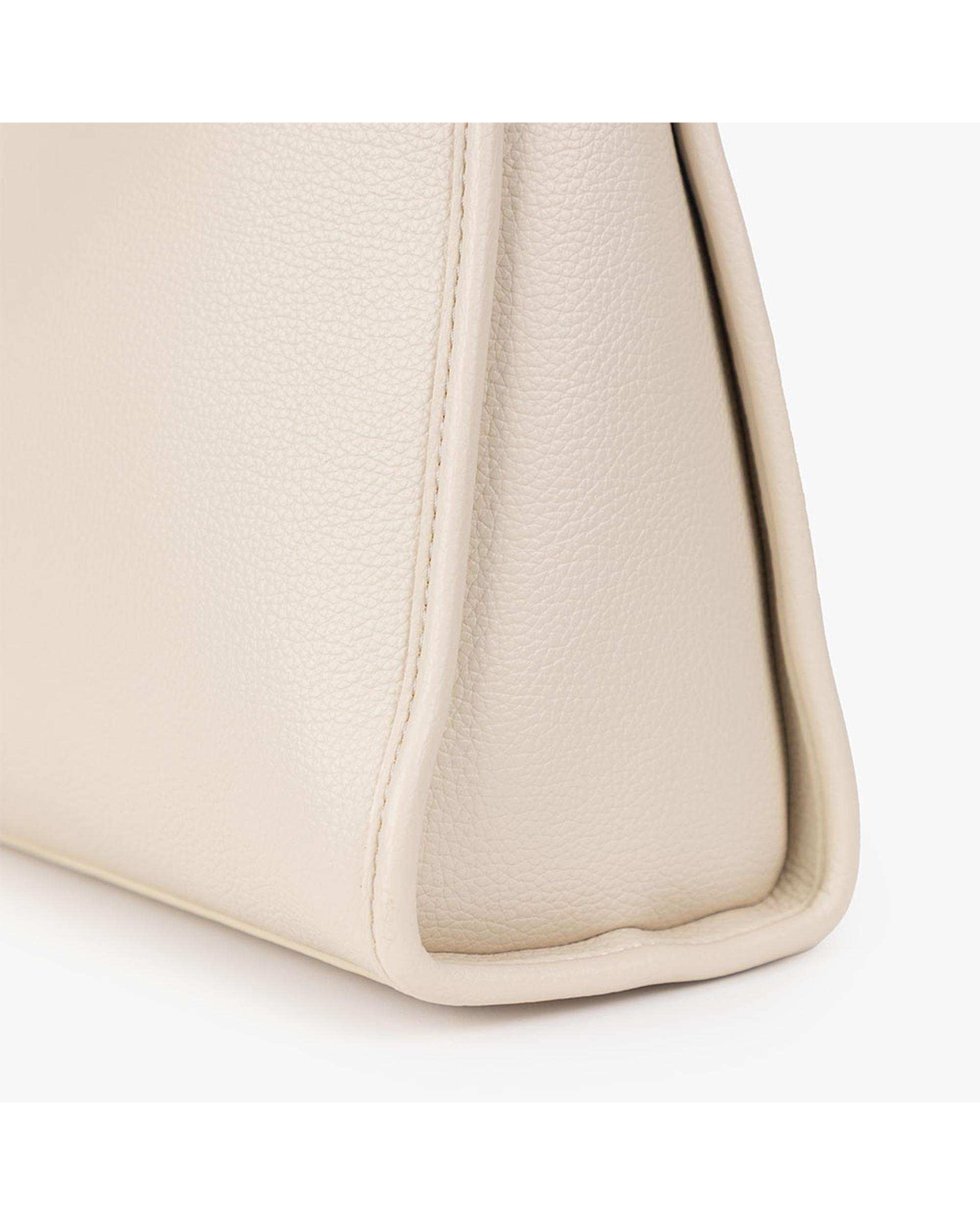 کیف دستی چرم زنانه بژ برتونیکس Berttonix کد R-25003 به همراه جاکارتی