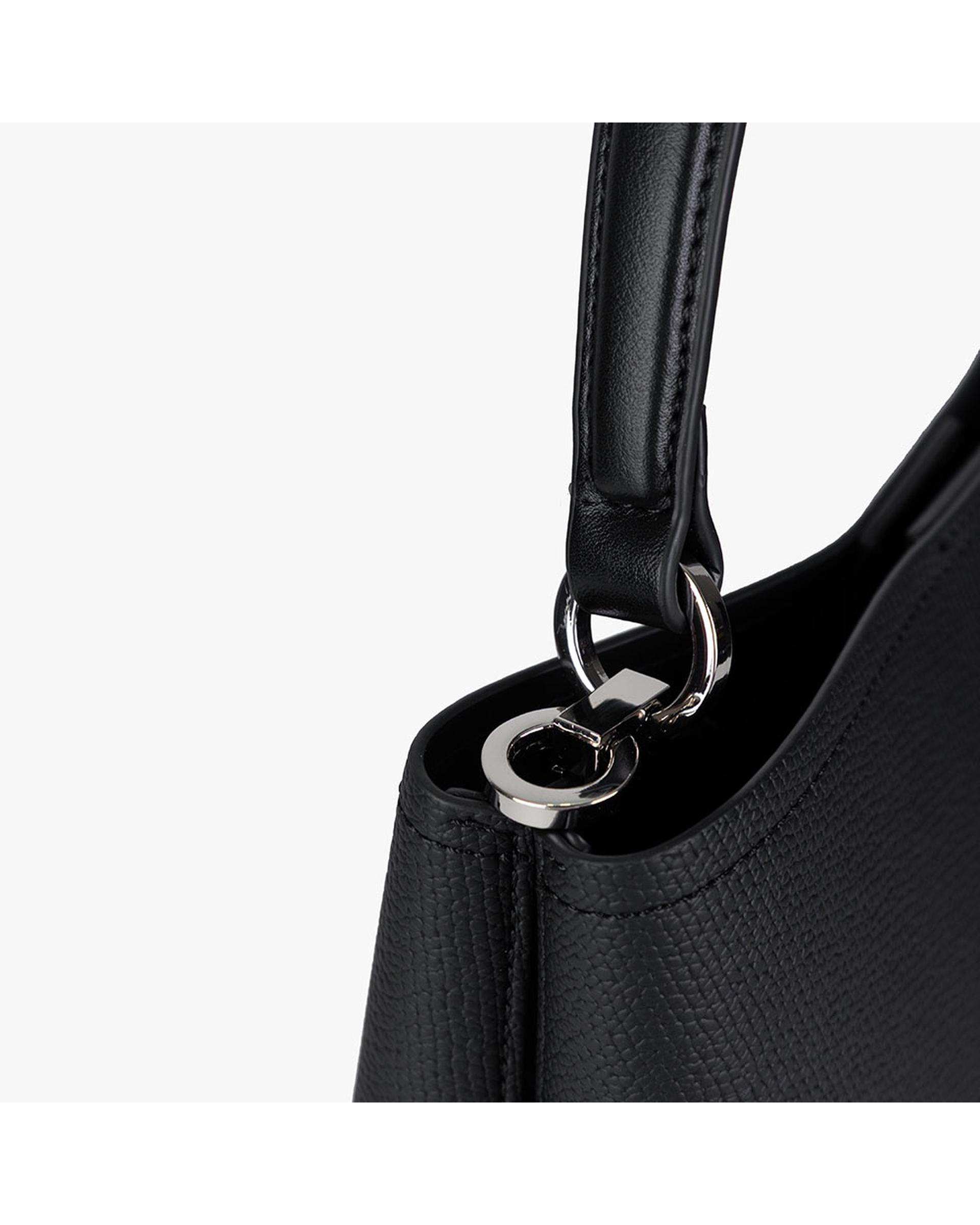 کیف دستی چرم زنانه مشکی برتونیکس Berttonix کد R-25002 به همراه جاکارتی