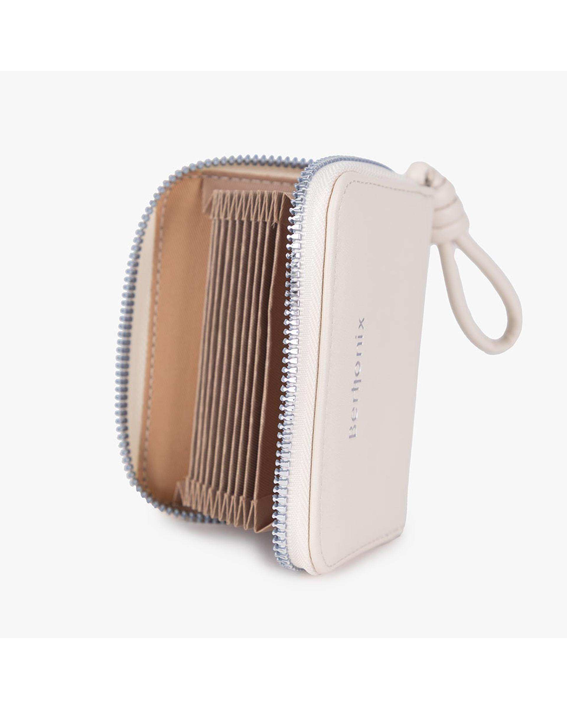 کیف دستی چرم زنانه بژ برتونیکس Berttonix کد R-25005 به همراه جاکارتی