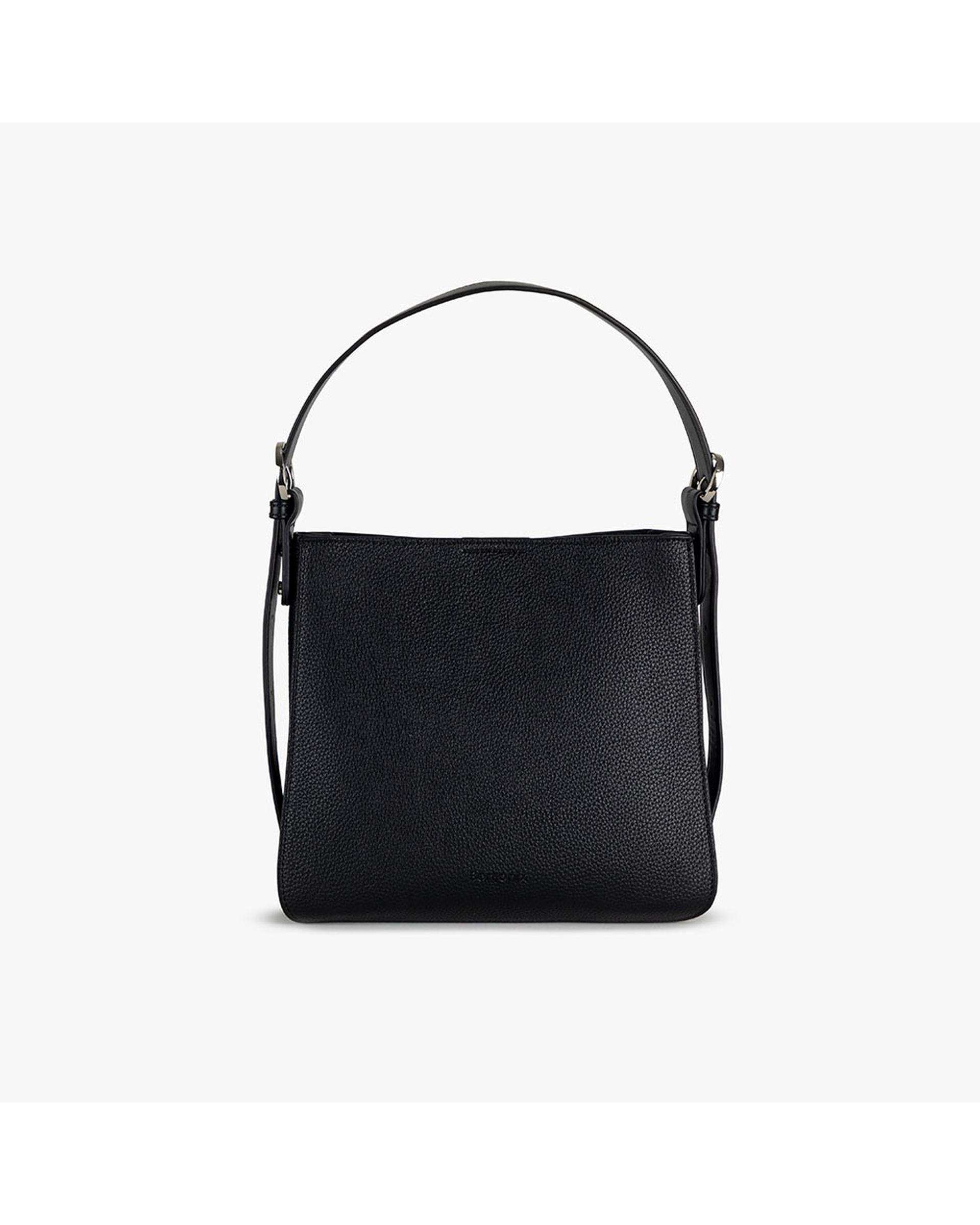 کیف دستی چرم زنانه مشکی برتونیکس Berttonix کد R-25005 به همراه جاکارتی