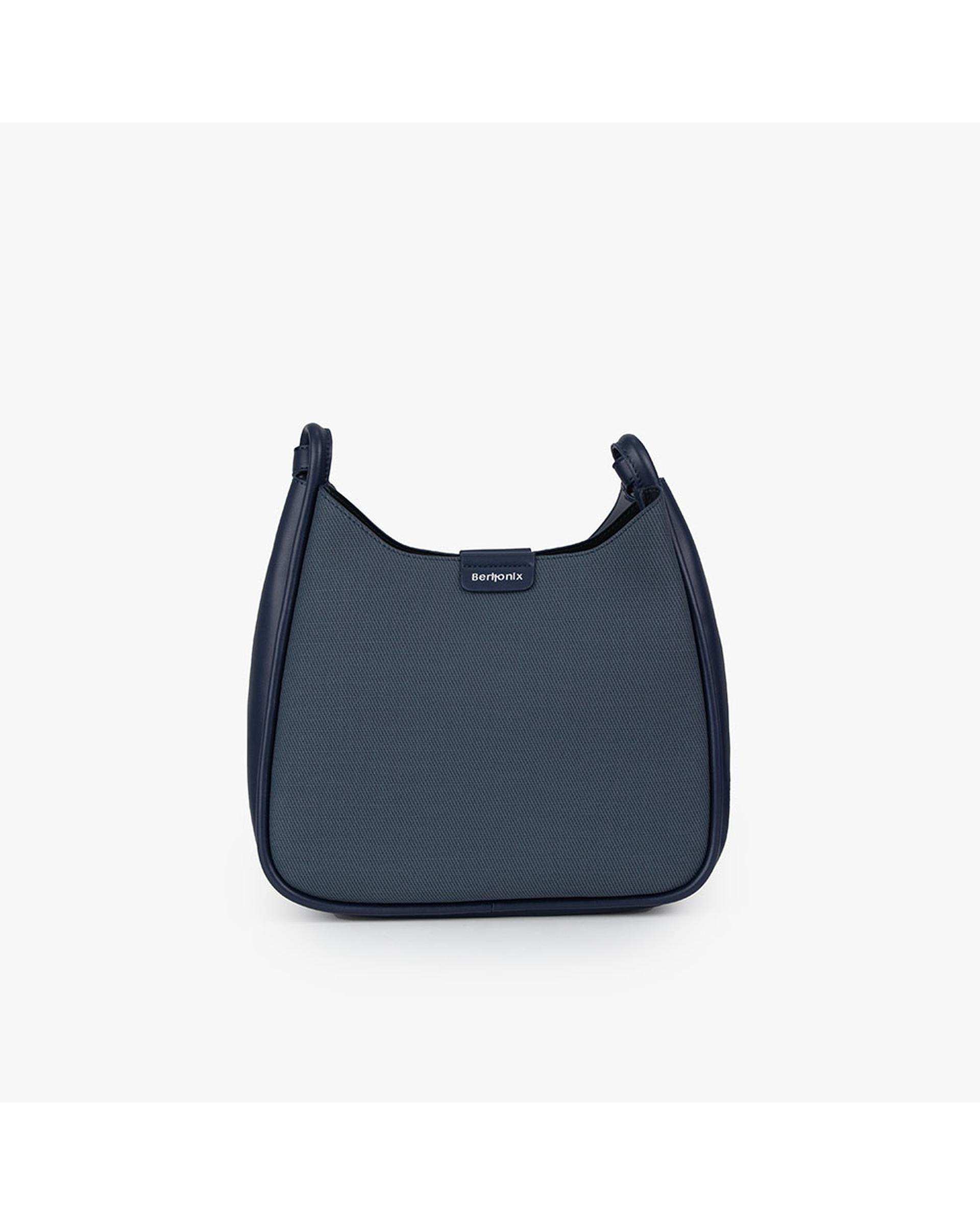 کیف دوشی زنانه سرمه ای برتونیکس Berttonix کد R-25006 به همراه جاکارتی