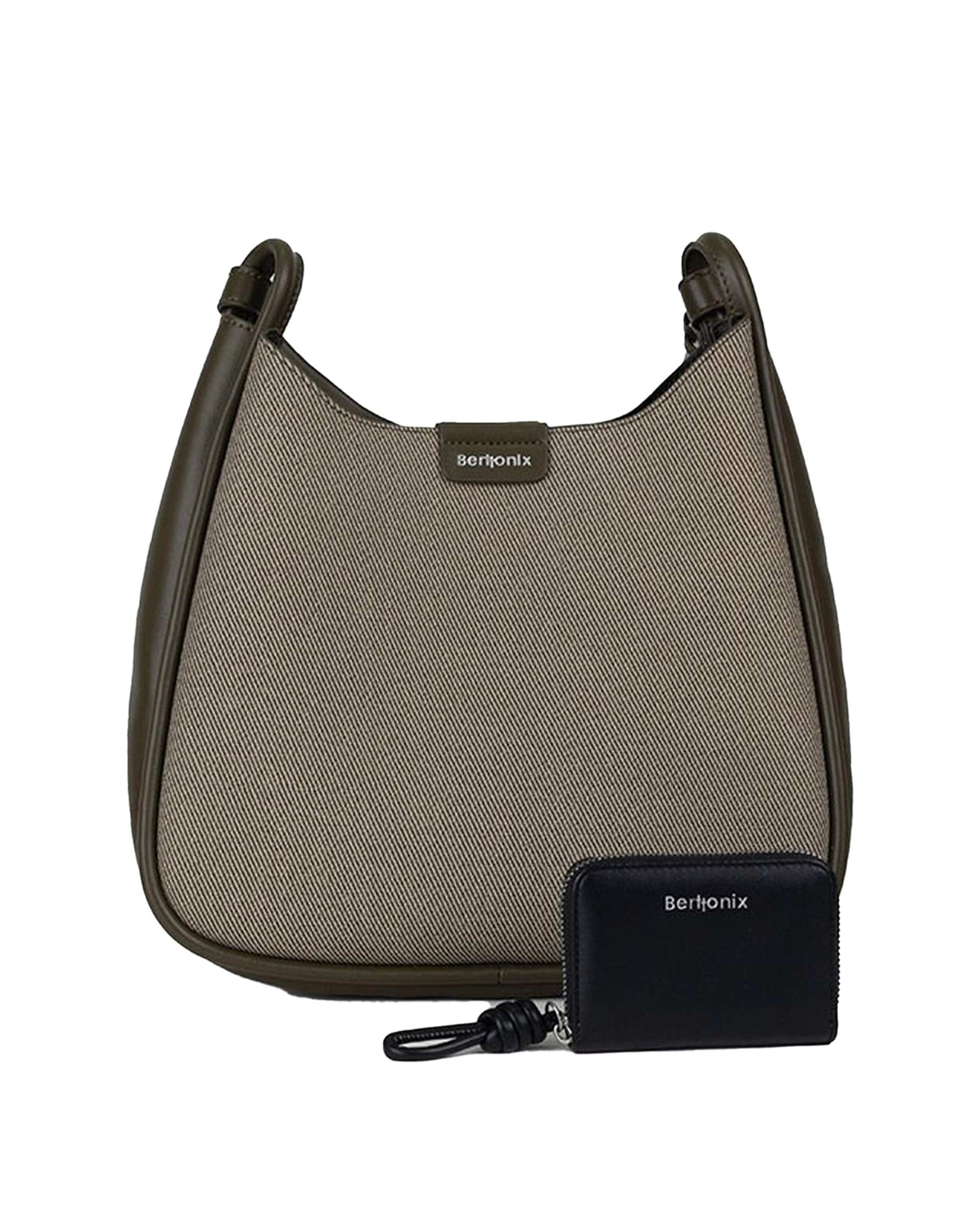 کیف دوشی زنانه سبز برتونیکس Berttonix کد R-25006 به همراه جاکارتی