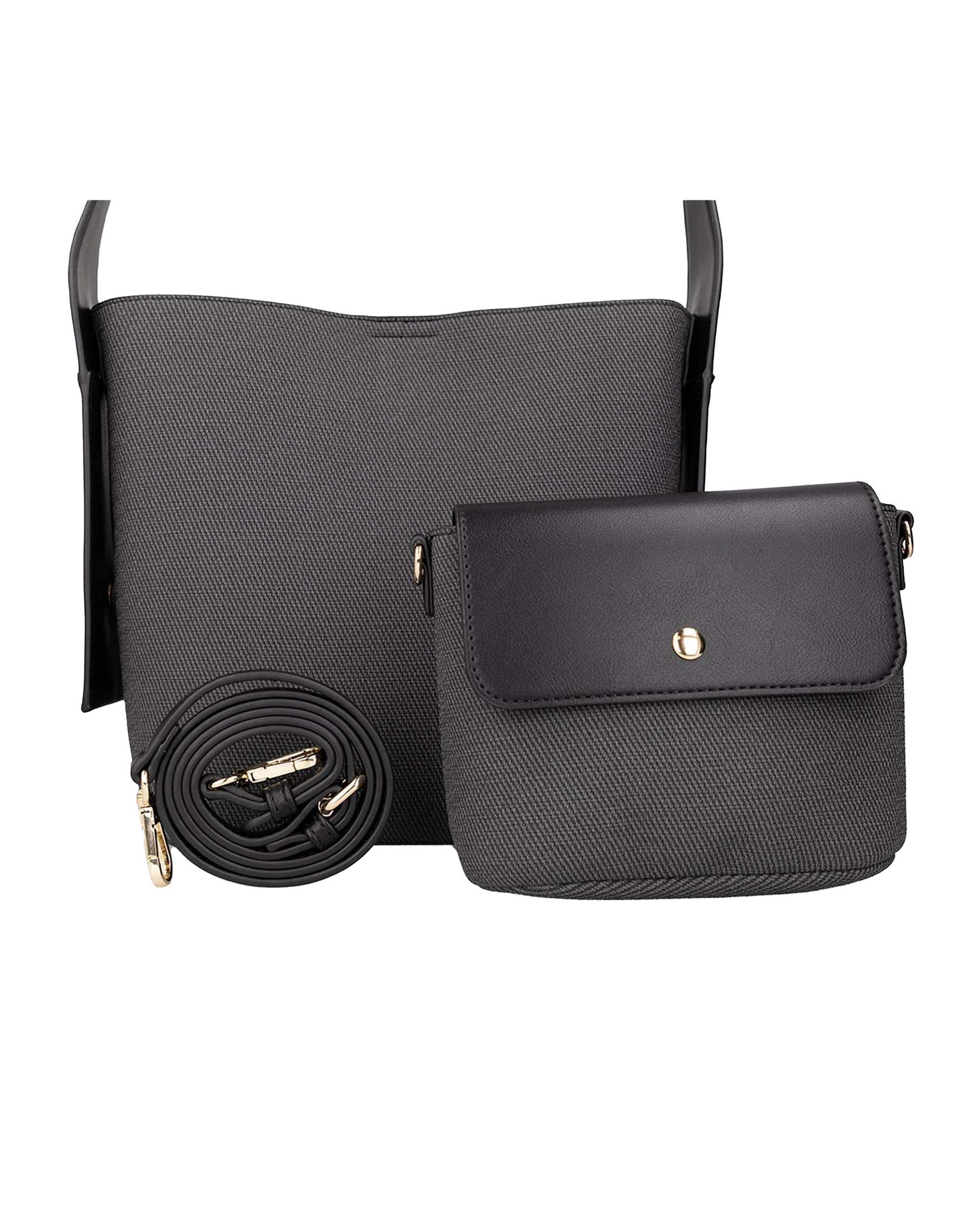 کیف زنانه مشکی برتونیکس Berttonix کد R-25007 به همراه جاکارتی