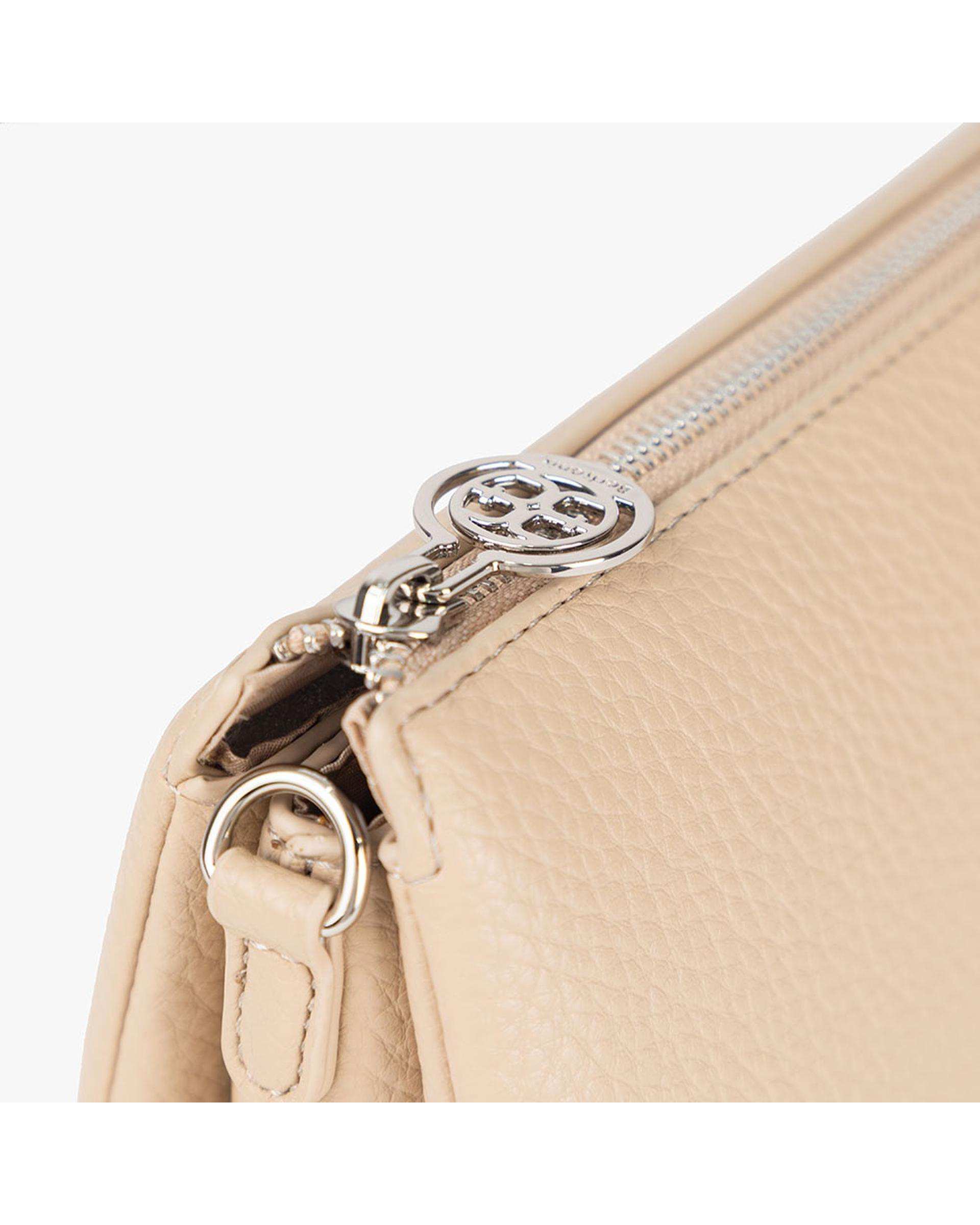 کیف دوشی زنانه بژ برتونیکس Berttonix کد R-25004 به همراه جاکارتی