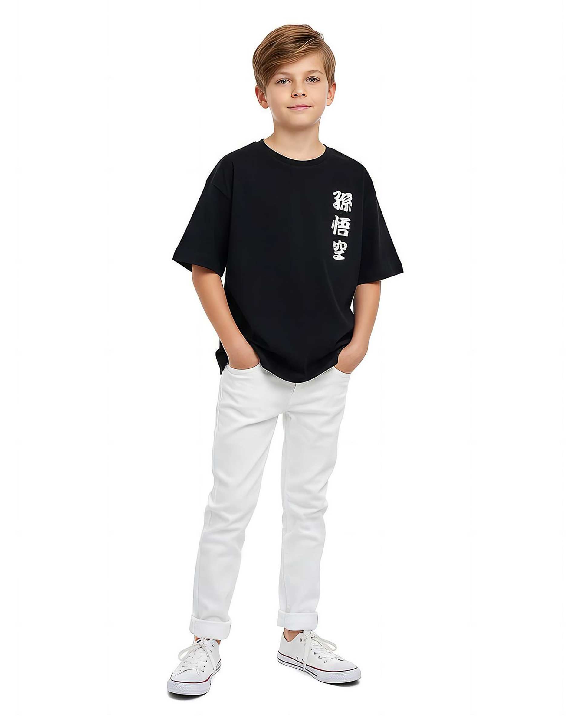 تیشرت پسرانه مشکی لئو کیدز Leo Kids طرح دراگون کد 6-6824