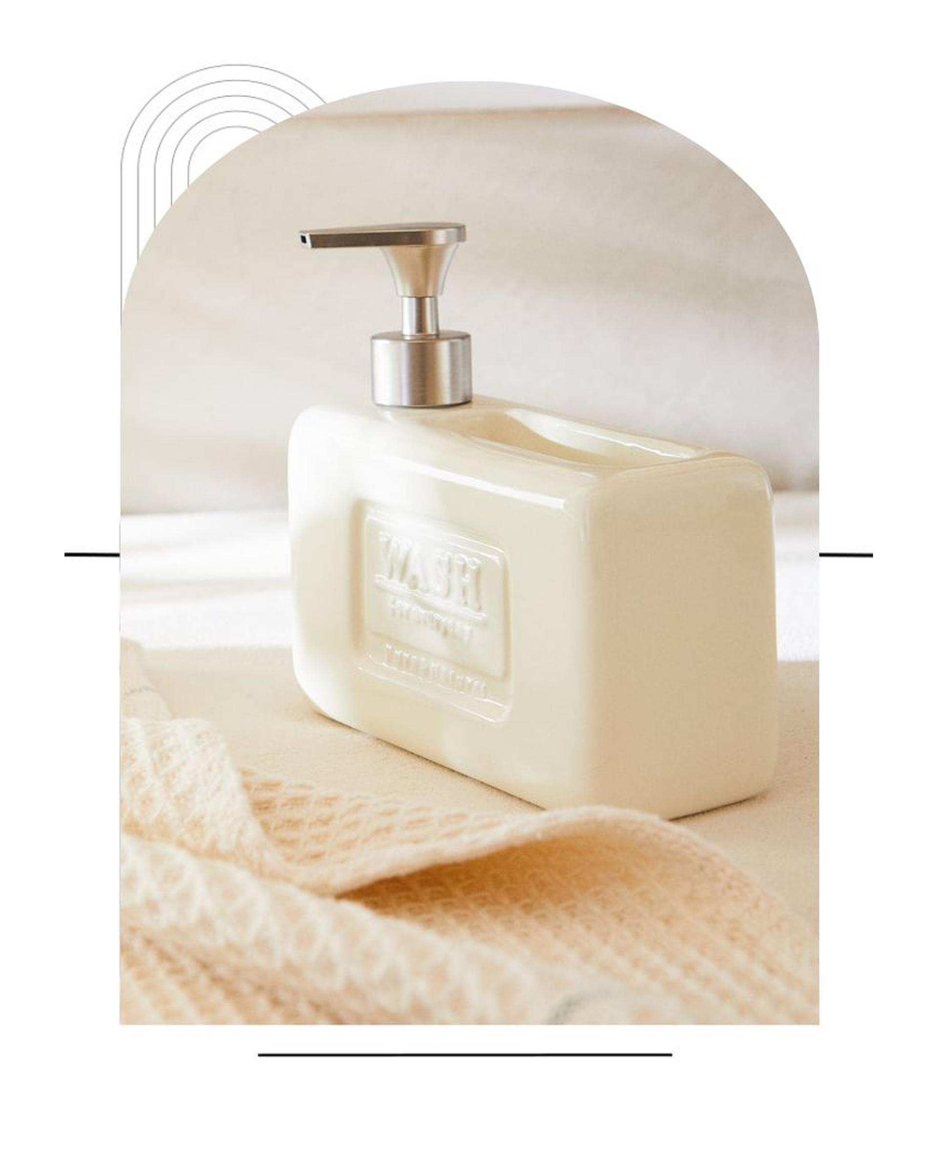 ست پمپ مایع ظرفشویی و جا اسکاچی زارا هوم