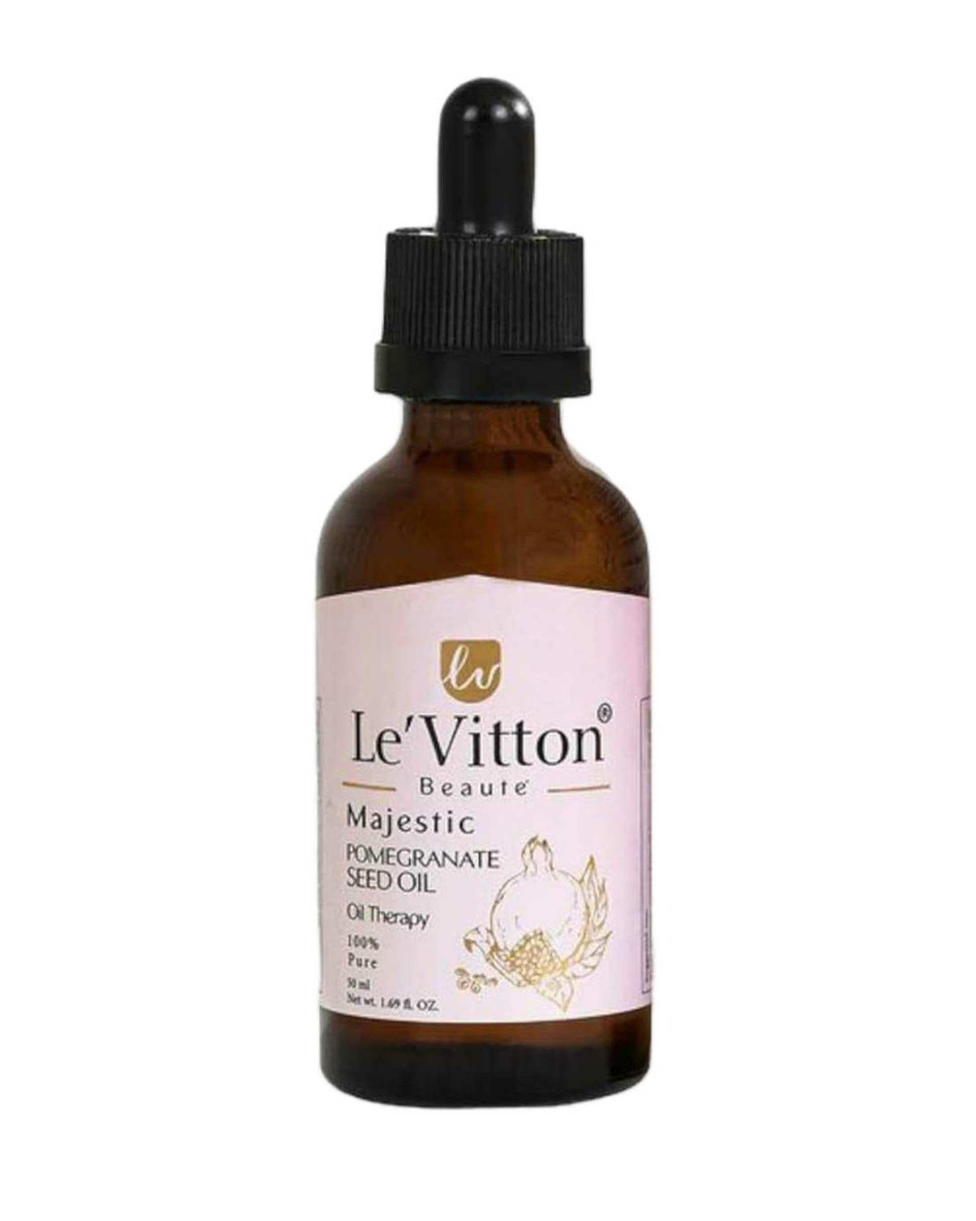 روغن پوست و مو هسته انار لویتون Levitton مدل pomegranate حجم 50ml