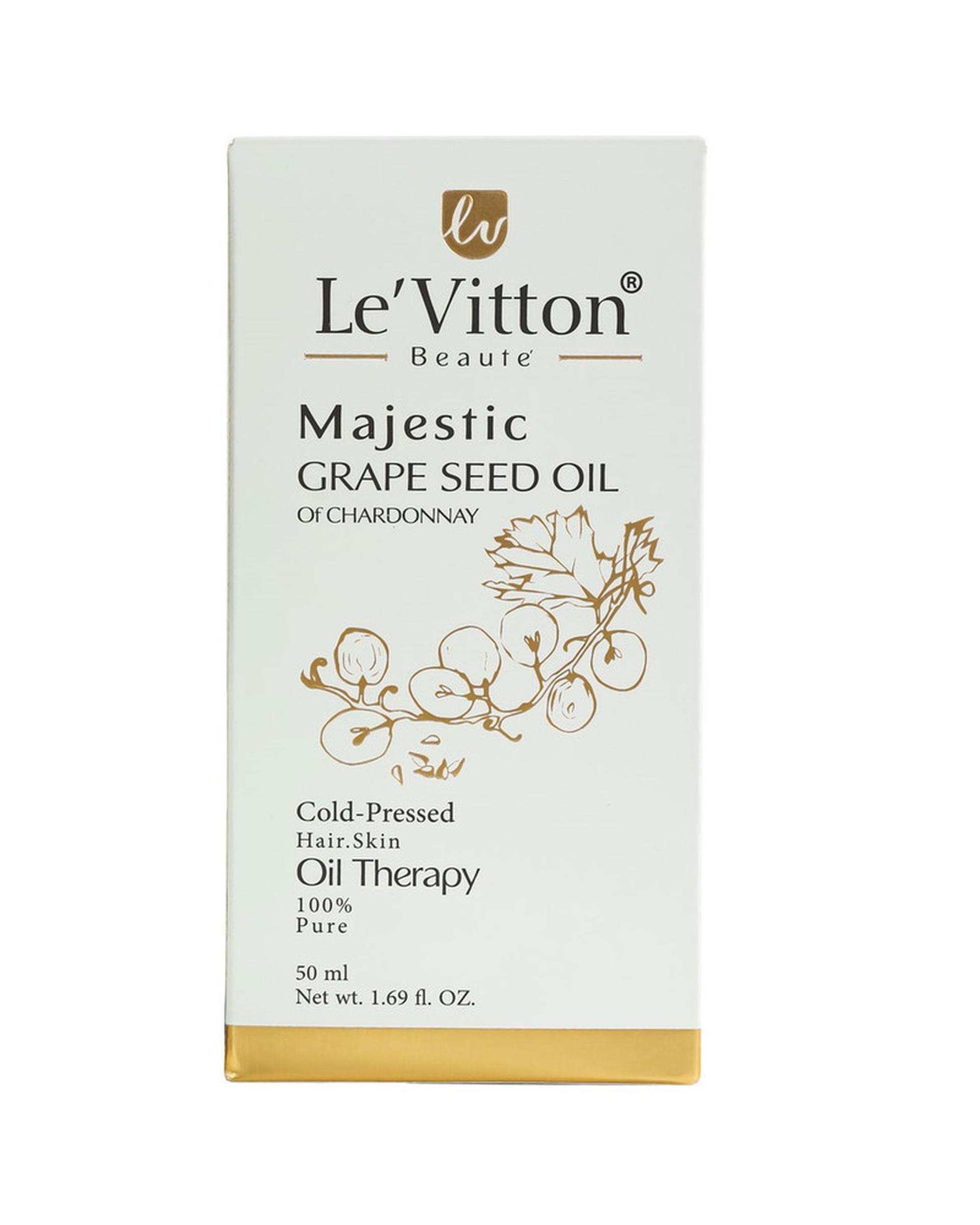 روغن پوست و مو هسته انگور لویتون Levitton مدل Grape حجم 50ml
