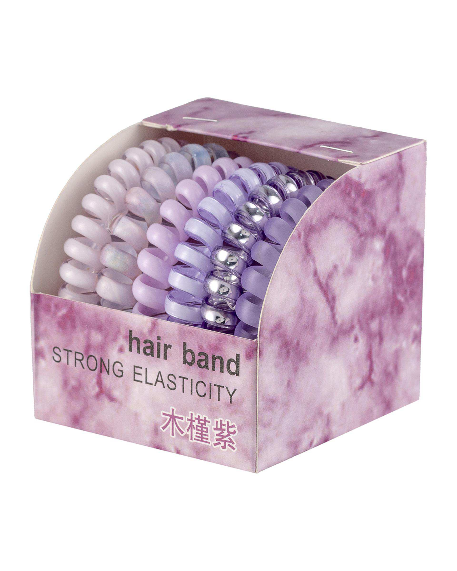 کش مو مدل فنری چند رنگ بسته 6 عددی رنگ رندوم