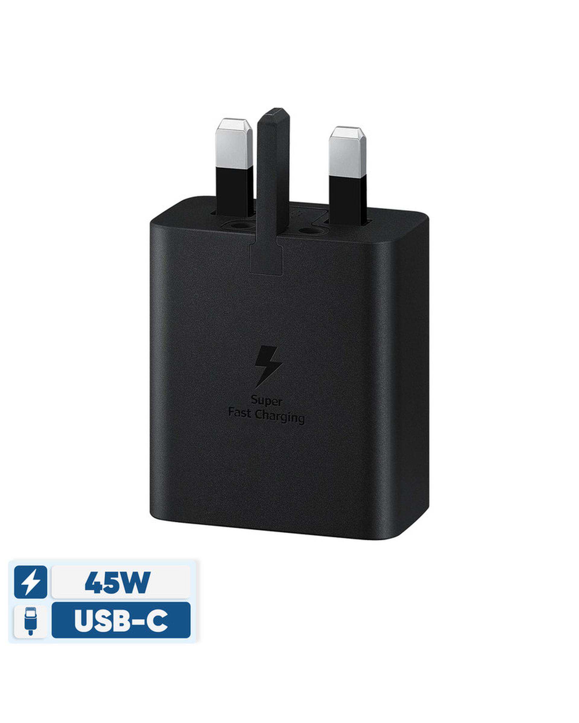 شارژر دیواری 45 وات مشکی سامسونگ Samsung مدل EP-TA845NBEGAE