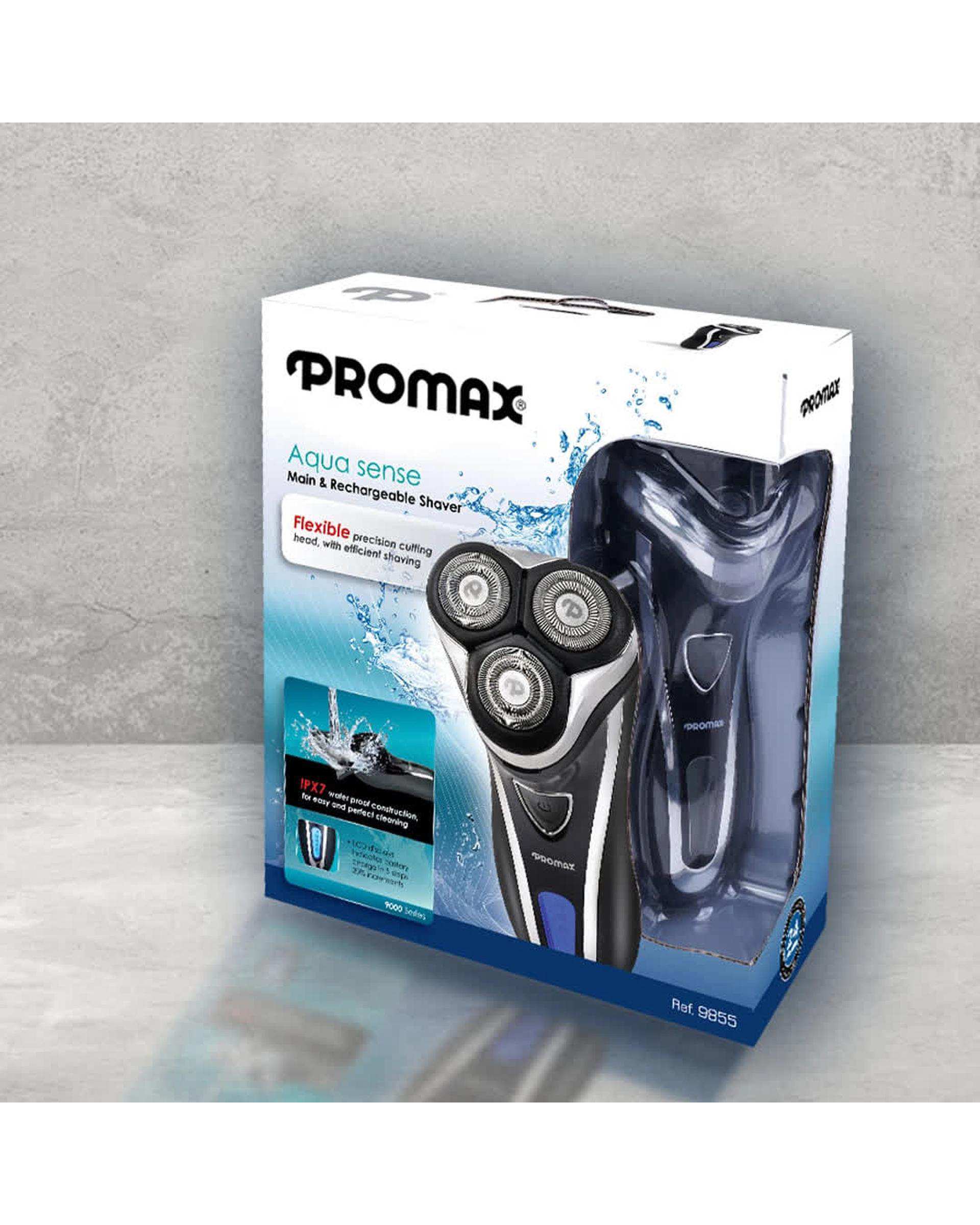 ریش تراش سه تیغ ضد آب پرومکس Promax مدل 9855