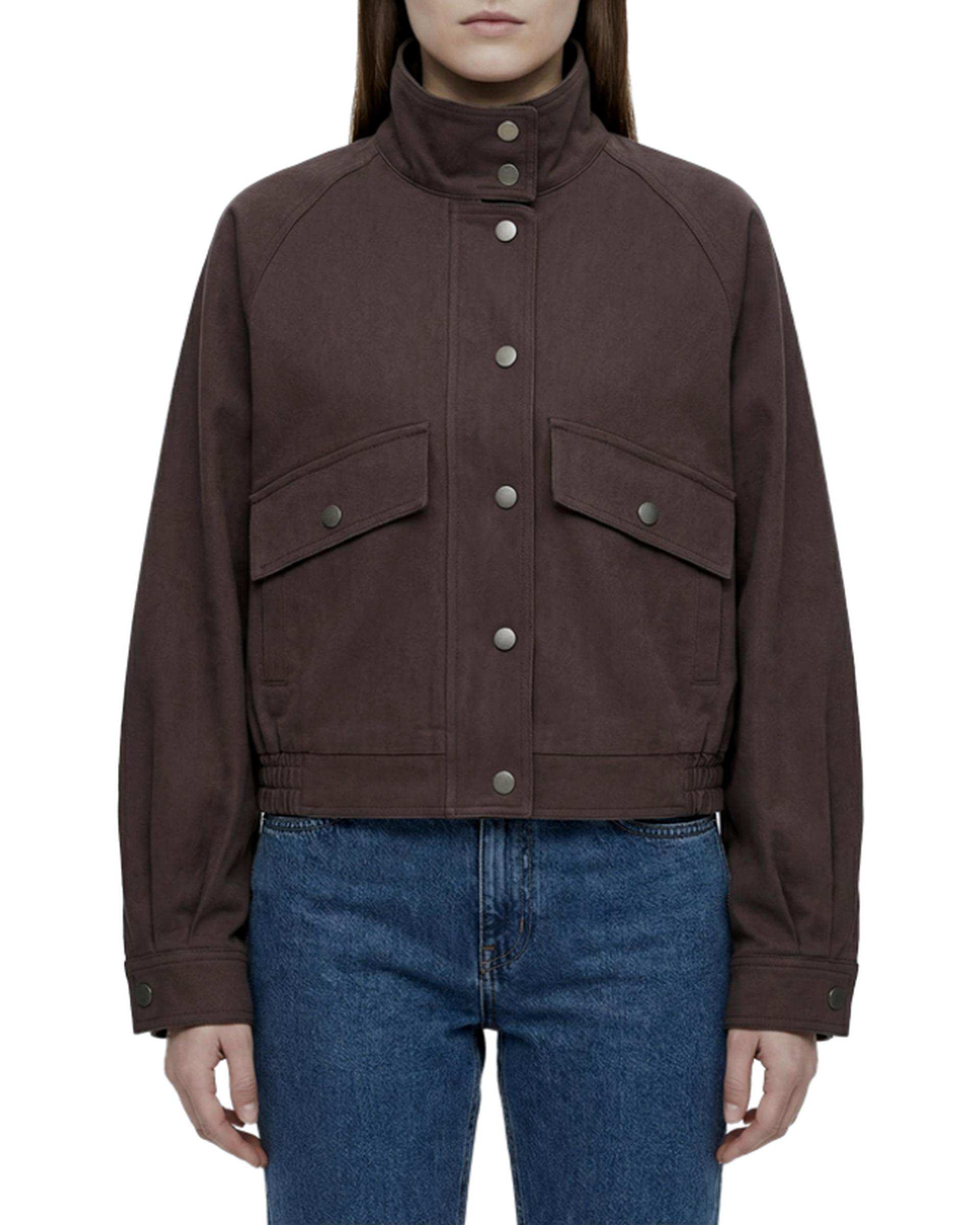 کت کتان زنانه قهوه ای سرژه Serge کد 220115