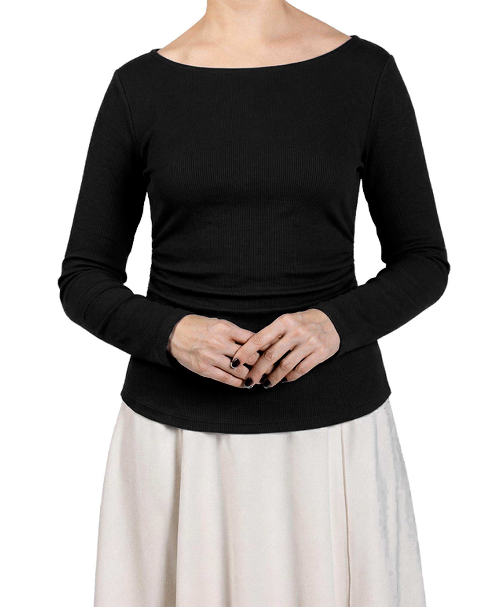 بلوز زنانه مشکی سرژه Serge کد 243121