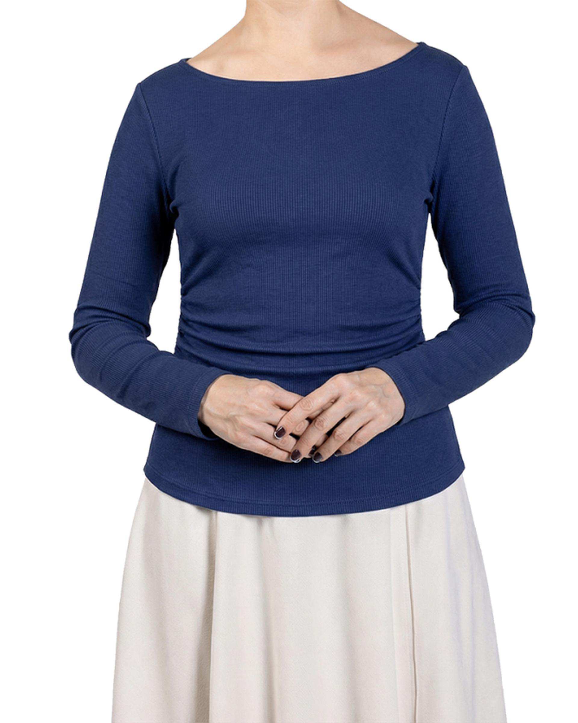 بلوز زنانه آبی تیره سرژه Serge کد 243121