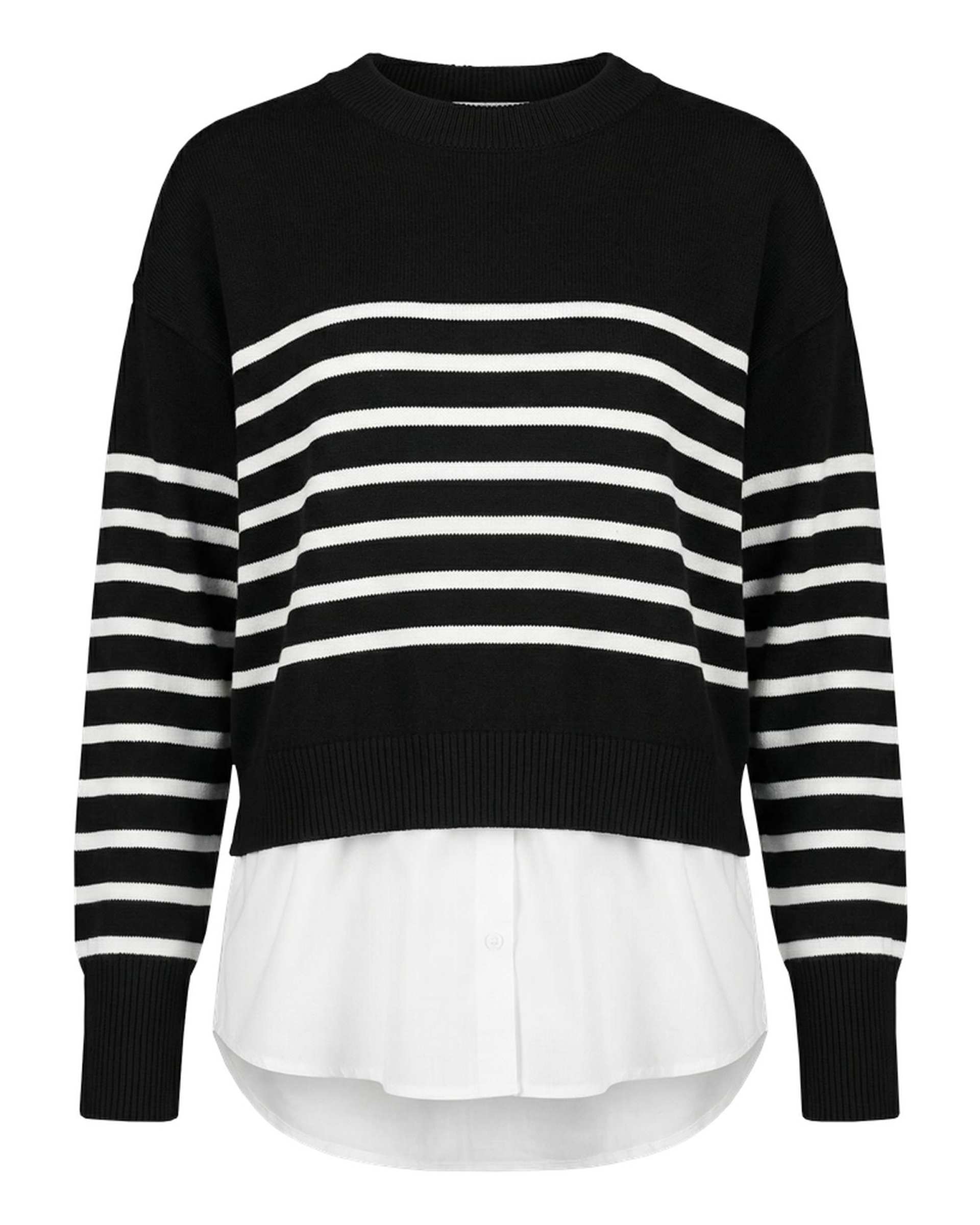 بلوز بافت زنانه مشکی سرژه Serge کد 225180