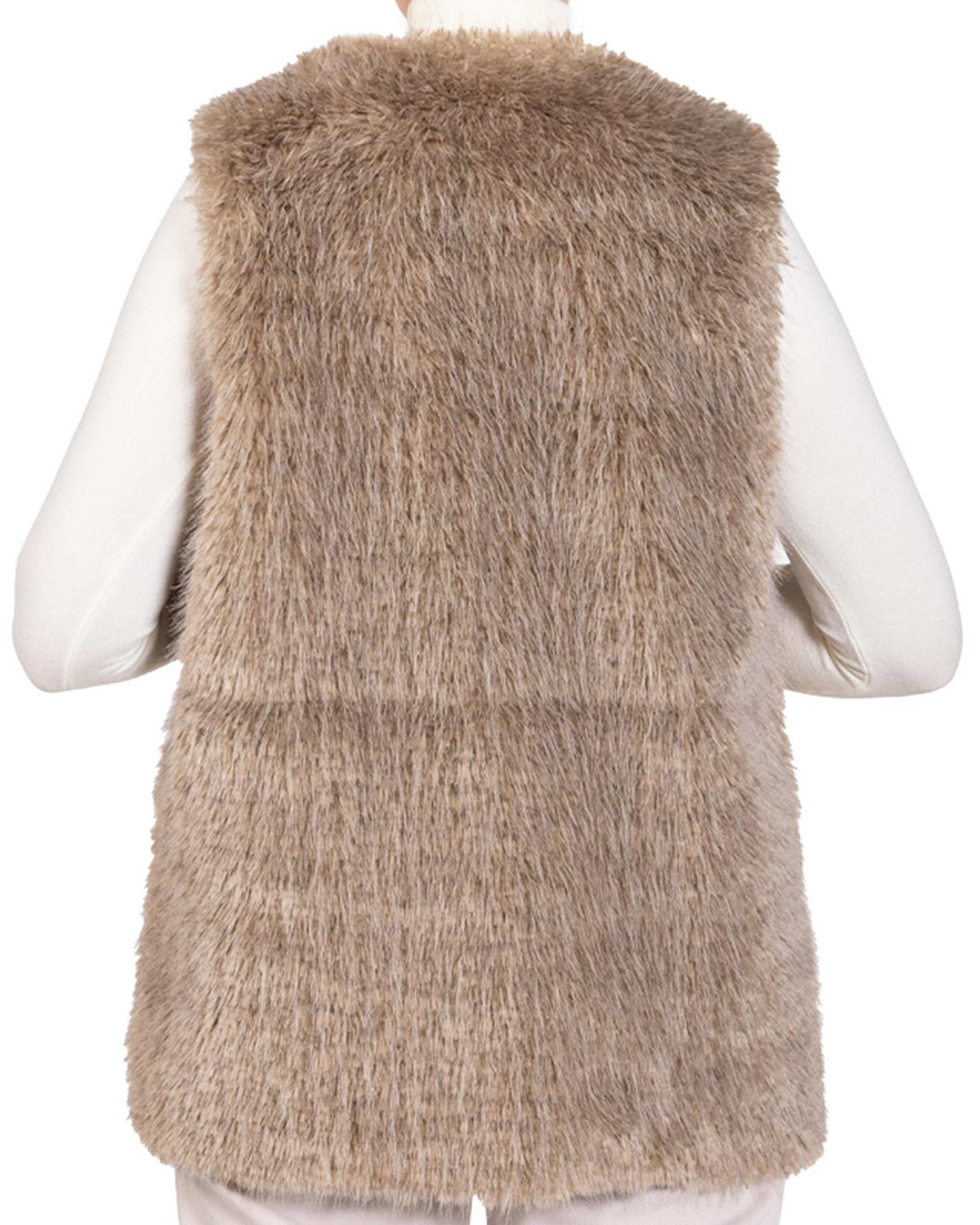 جلیقه زنانه خز کرم سرژه Serge کد 234127