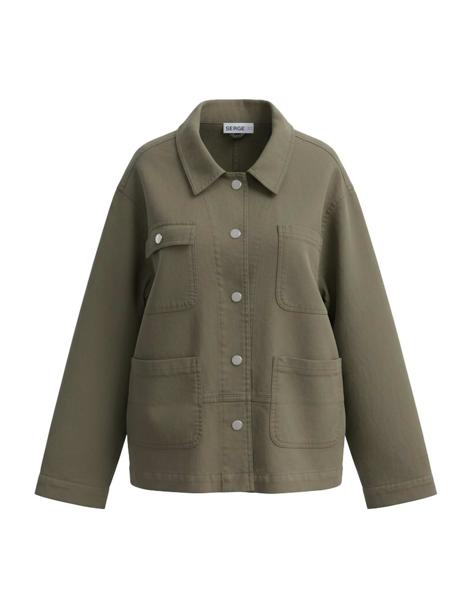 تونیک کتان زنانه سبز سرژه Serge کد 232191