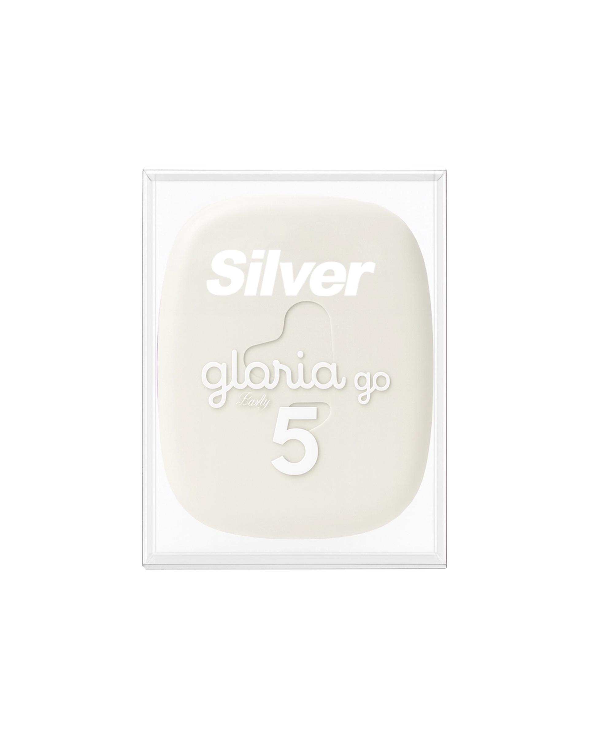 خودتراش زنانه 5 لبه سفید سیلور Silver مدل Gloria5 GO دسته با 3 تیغ یدک و هاردکیس
