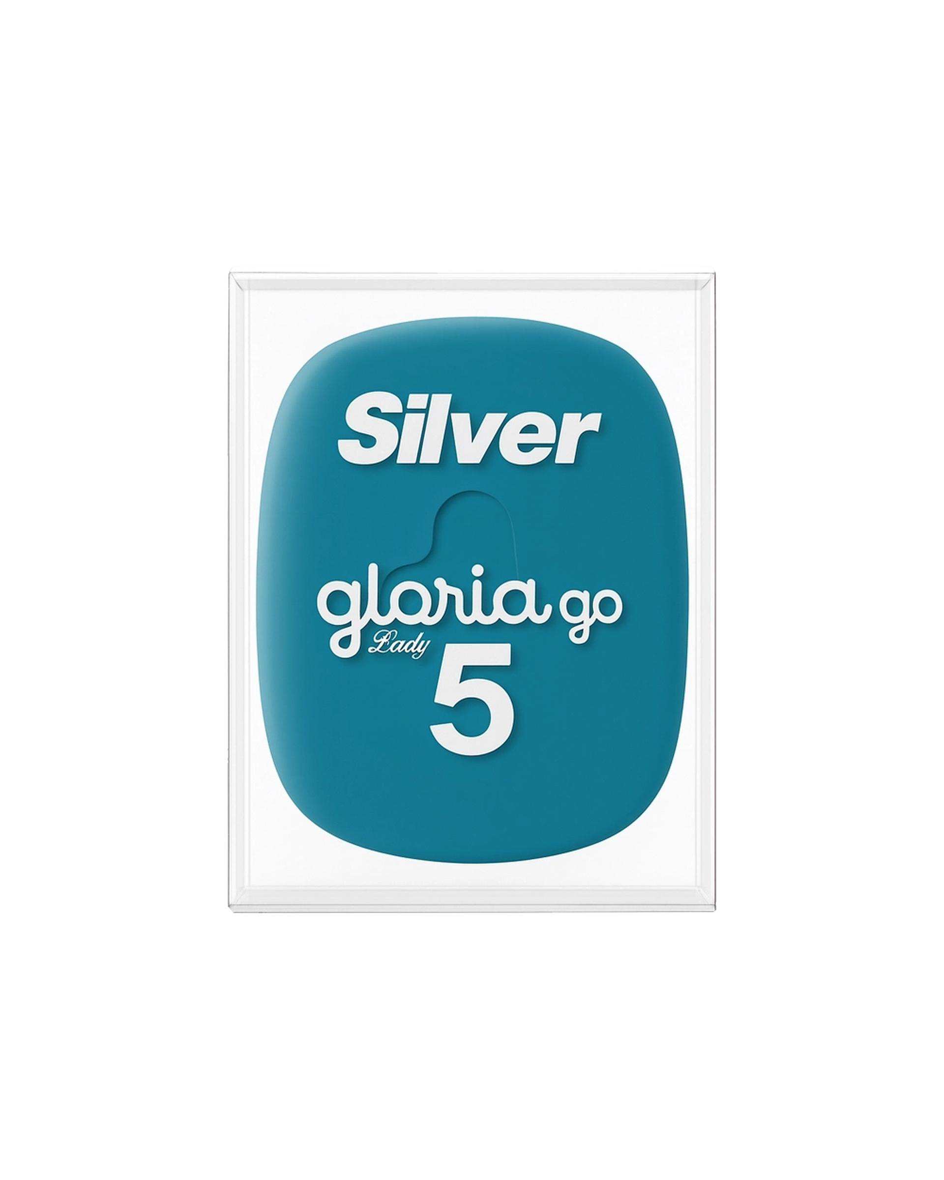 خودتراش زنانه 5 لبه آبی سیلور Silver مدل Gloria5 GO دسته با 3 تیغ یدک و هاردکیس