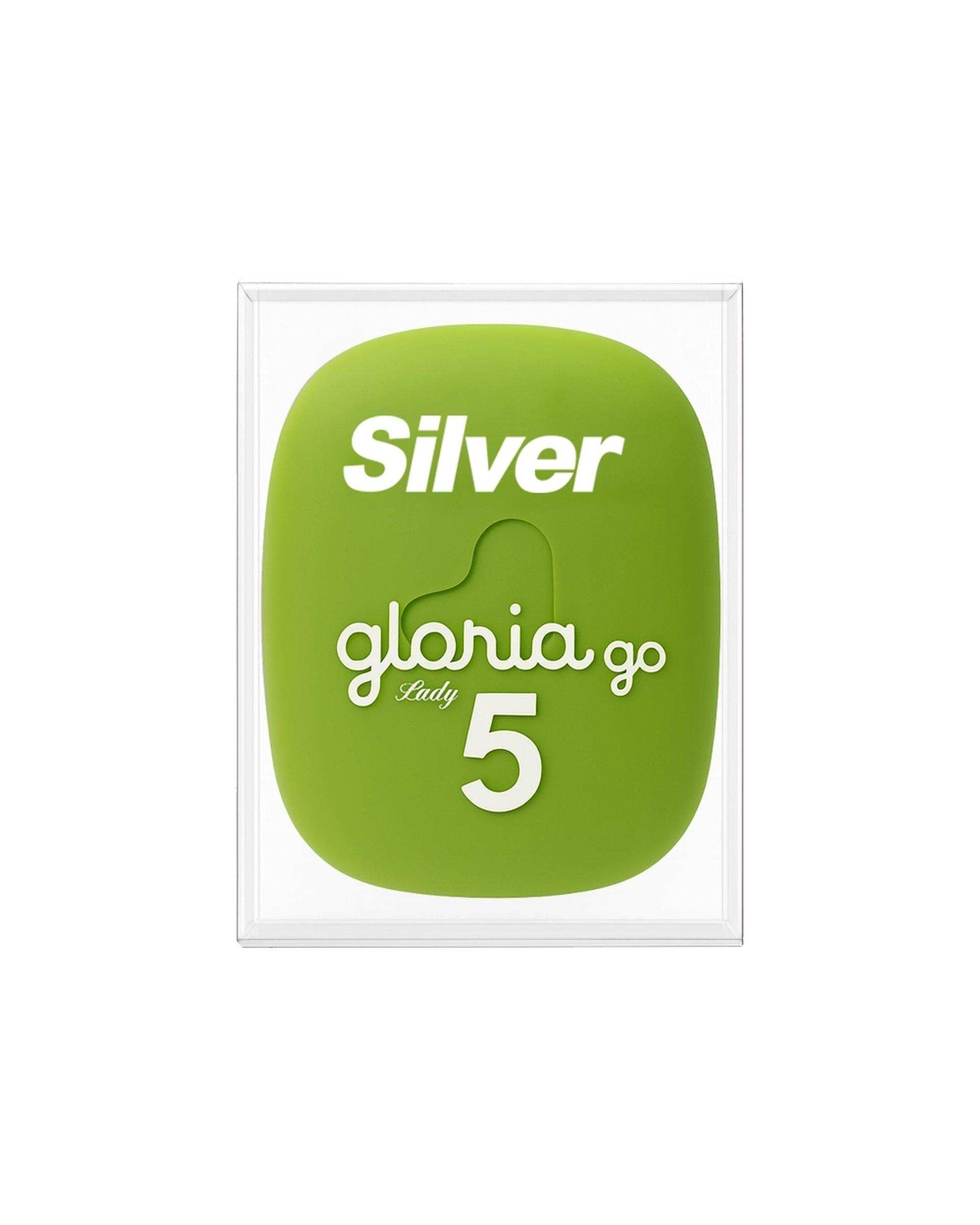 خودتراش زنانه 5 لبه سبز سیلور Silver مدل Gloria5 GO دسته با 3 تیغ یدک و هاردکیس