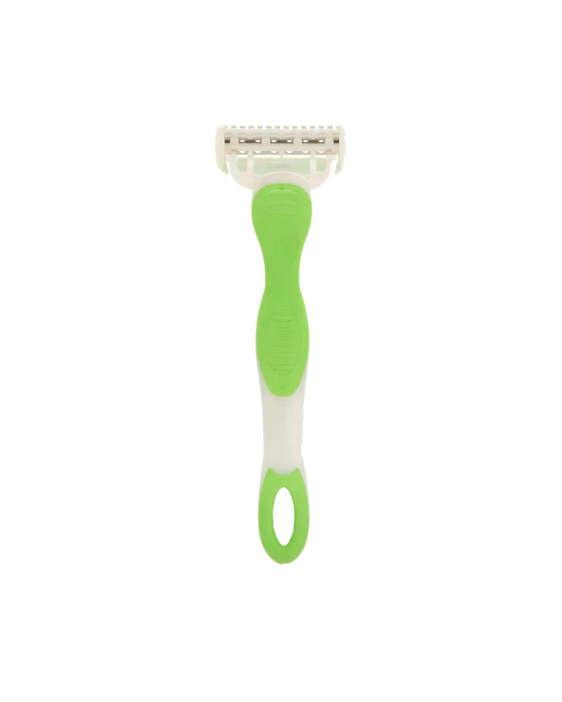 خودتراش زنانه 5 لبه سبز سیلور Silver مدل Magnum M5 بسته 1 عددی