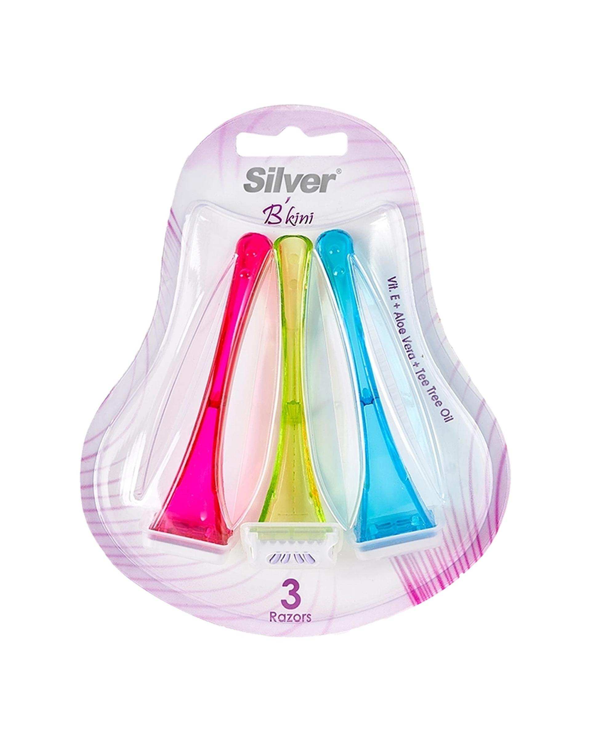 خودتراش زنانه سیلور Silver مدل B`kini بسته 3 عددی