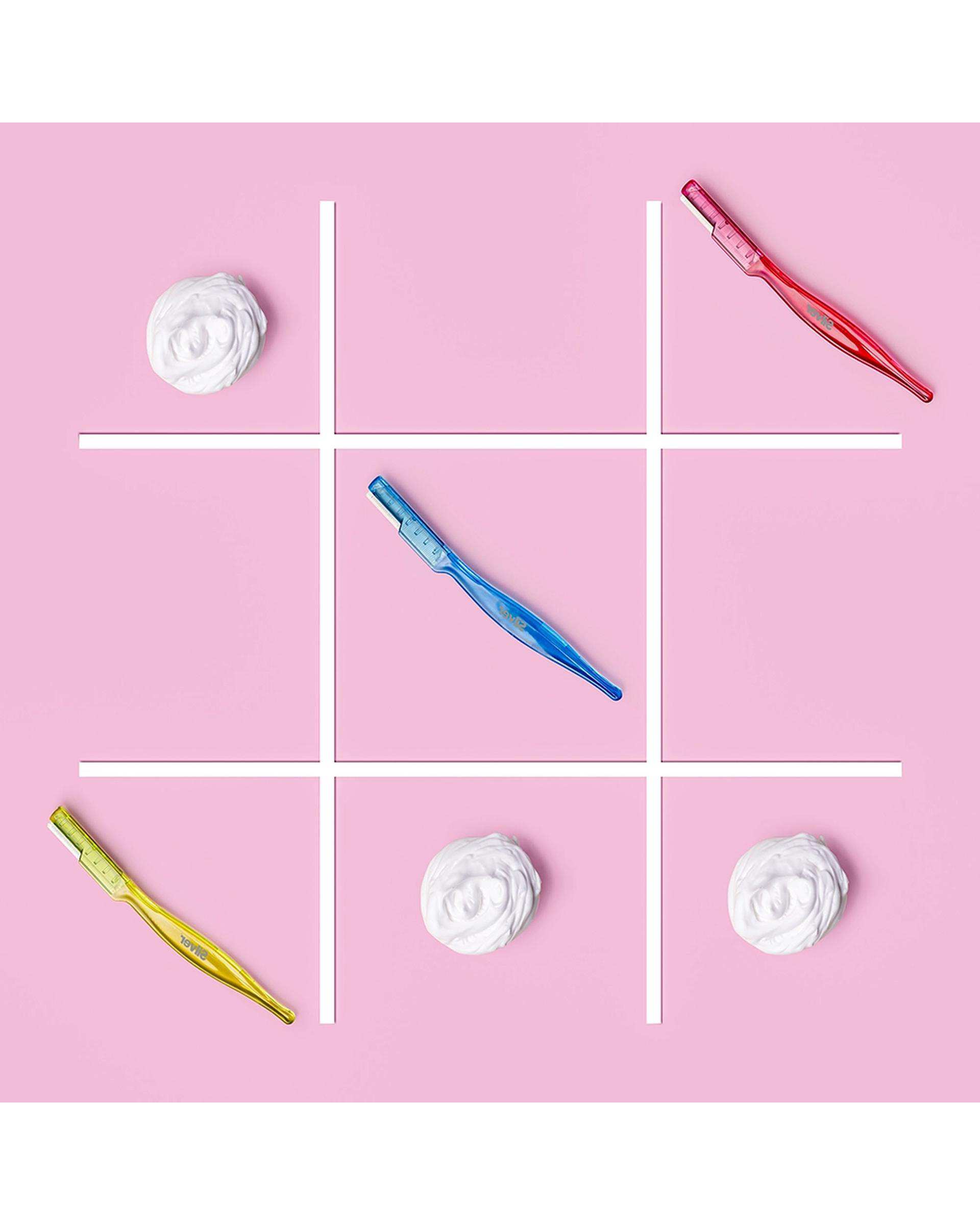 تیغ ابرو سیلور Silver مدل Eyebrow Shaper بسته 3 عددی