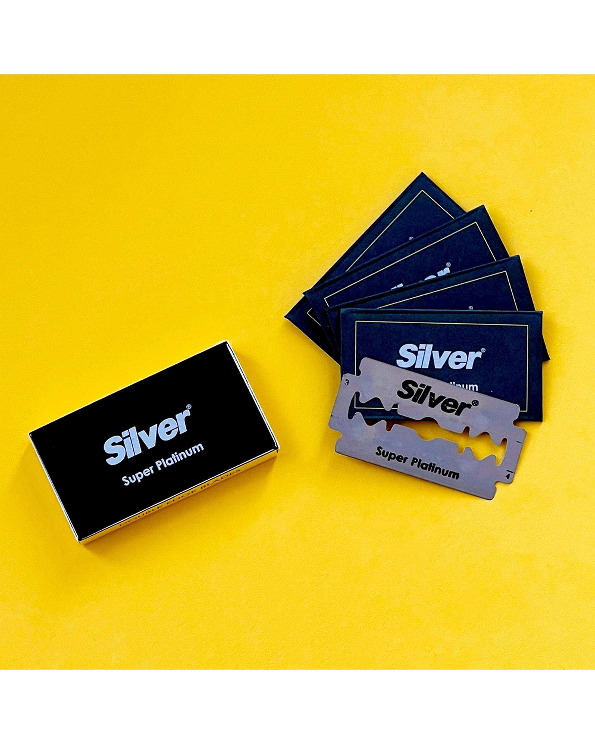 تیغ یدک سیلور Silver مدل Super Platinum مجموعه 20 بسته 5 عددی