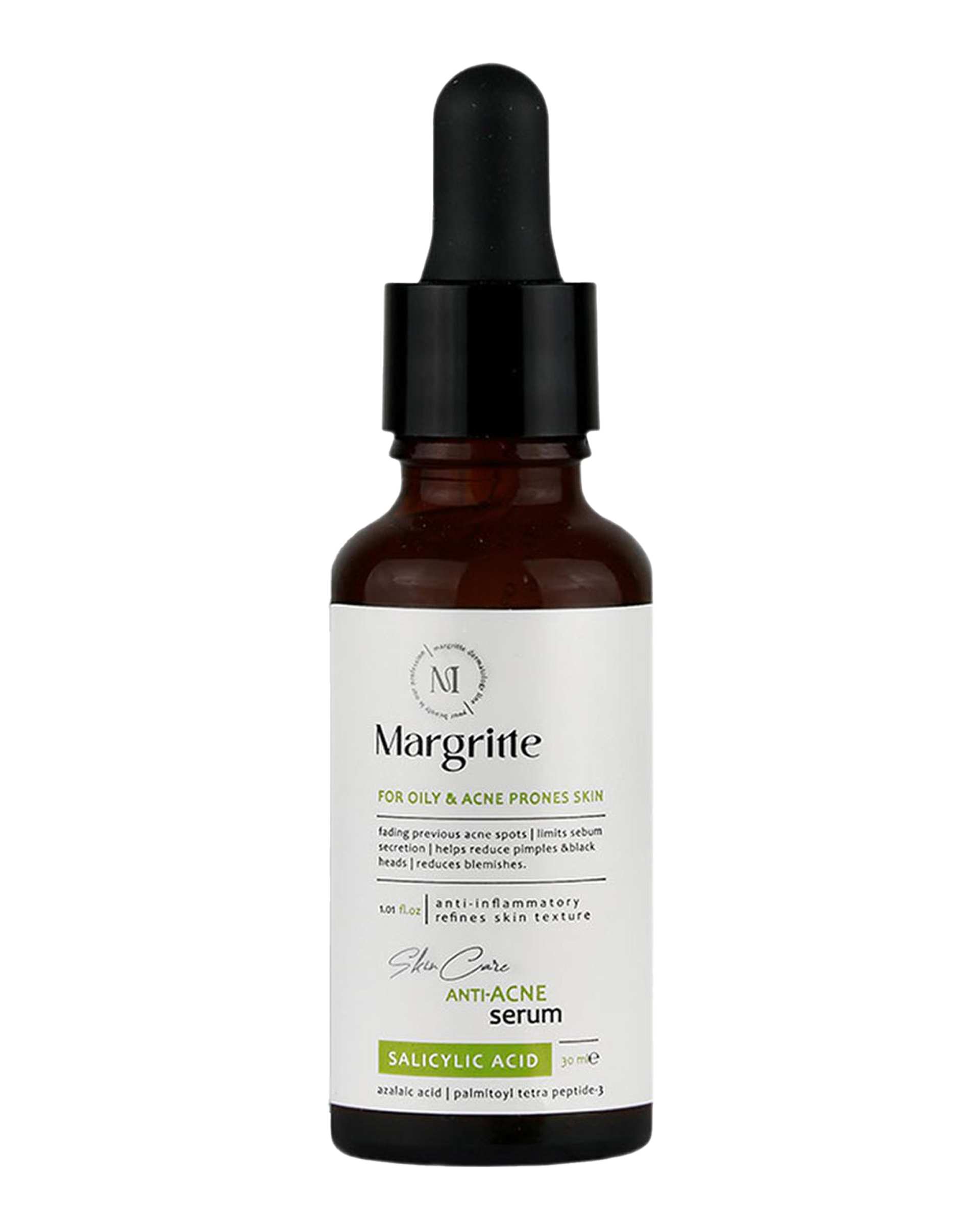 سرم ضد جوش پوست مارگریت Margritte مناسب پوست چرب و مستعد آکنه حجم 30ml