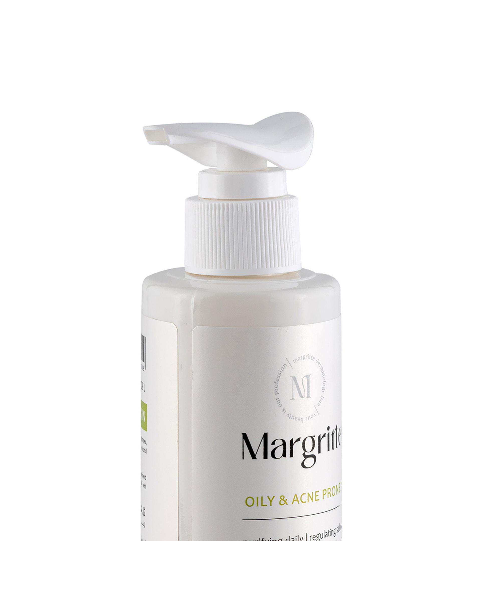 ژل شستشوی صورت مارگریت Margritte مناسب پوست چرب و مستعد آکنه حجم 200ml