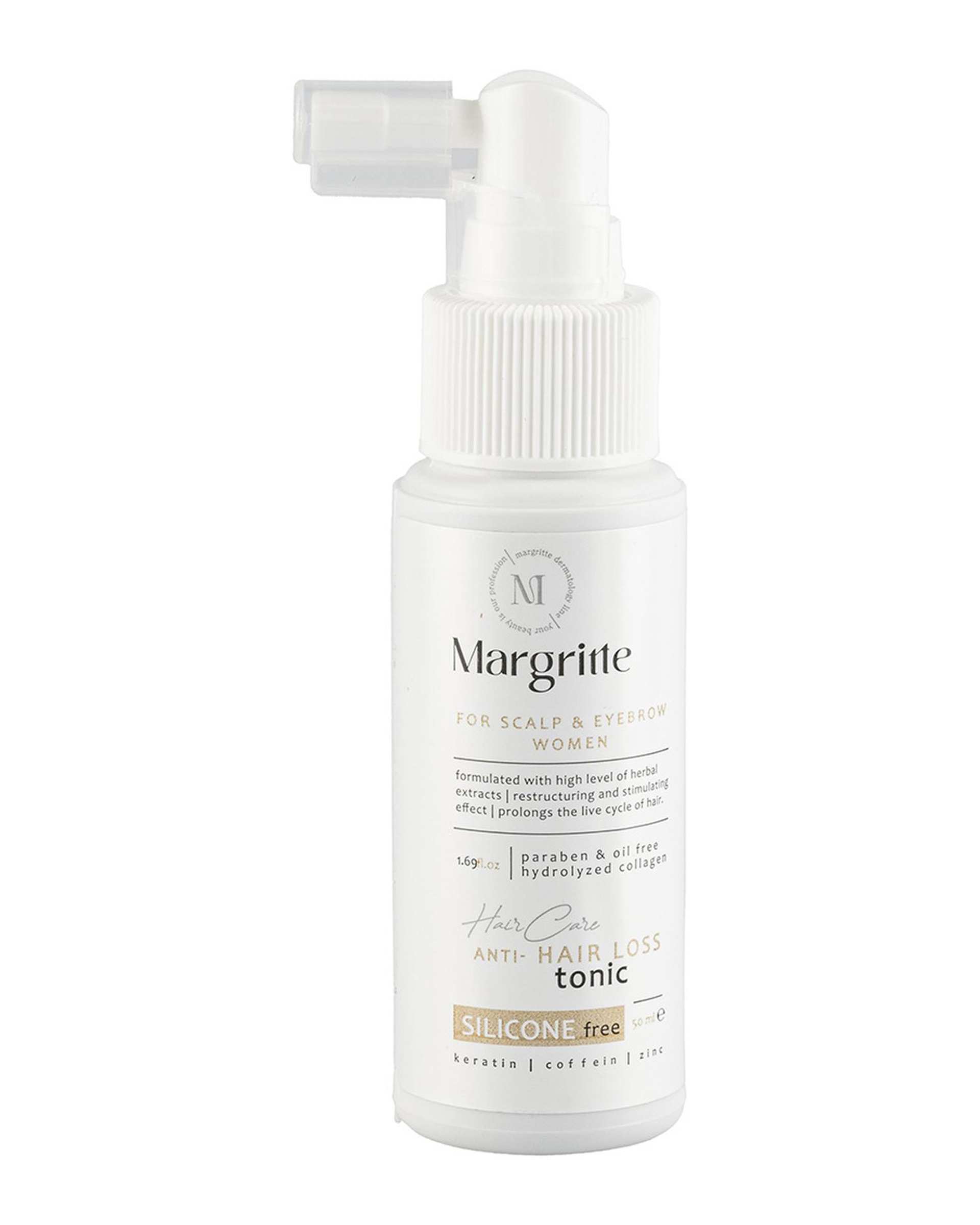 تونیک تقویت کننده موی سر و ابرو زنانه مارگریت Margritte حجم 50ml