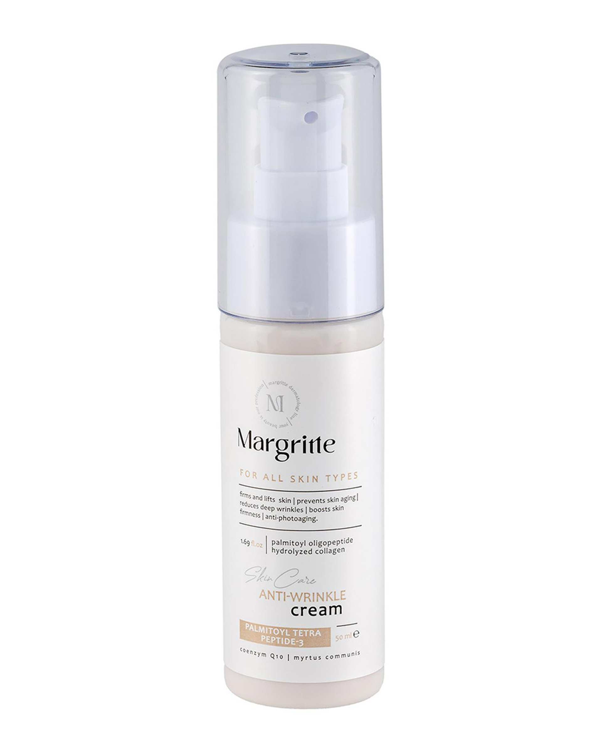 کرم ضد چروک مارگریت Margritte مناسب انواع پوست حجم 50ml