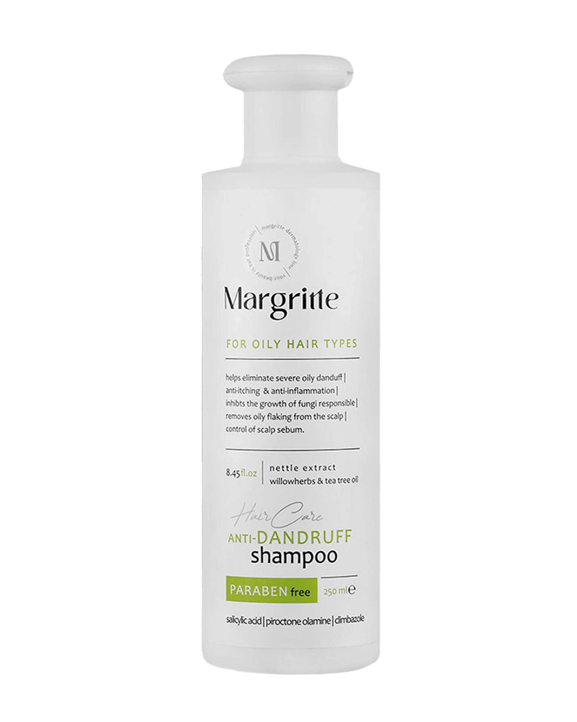 شامپو ضد شوره موی چرب مارگریت Margritte حجم 250ml