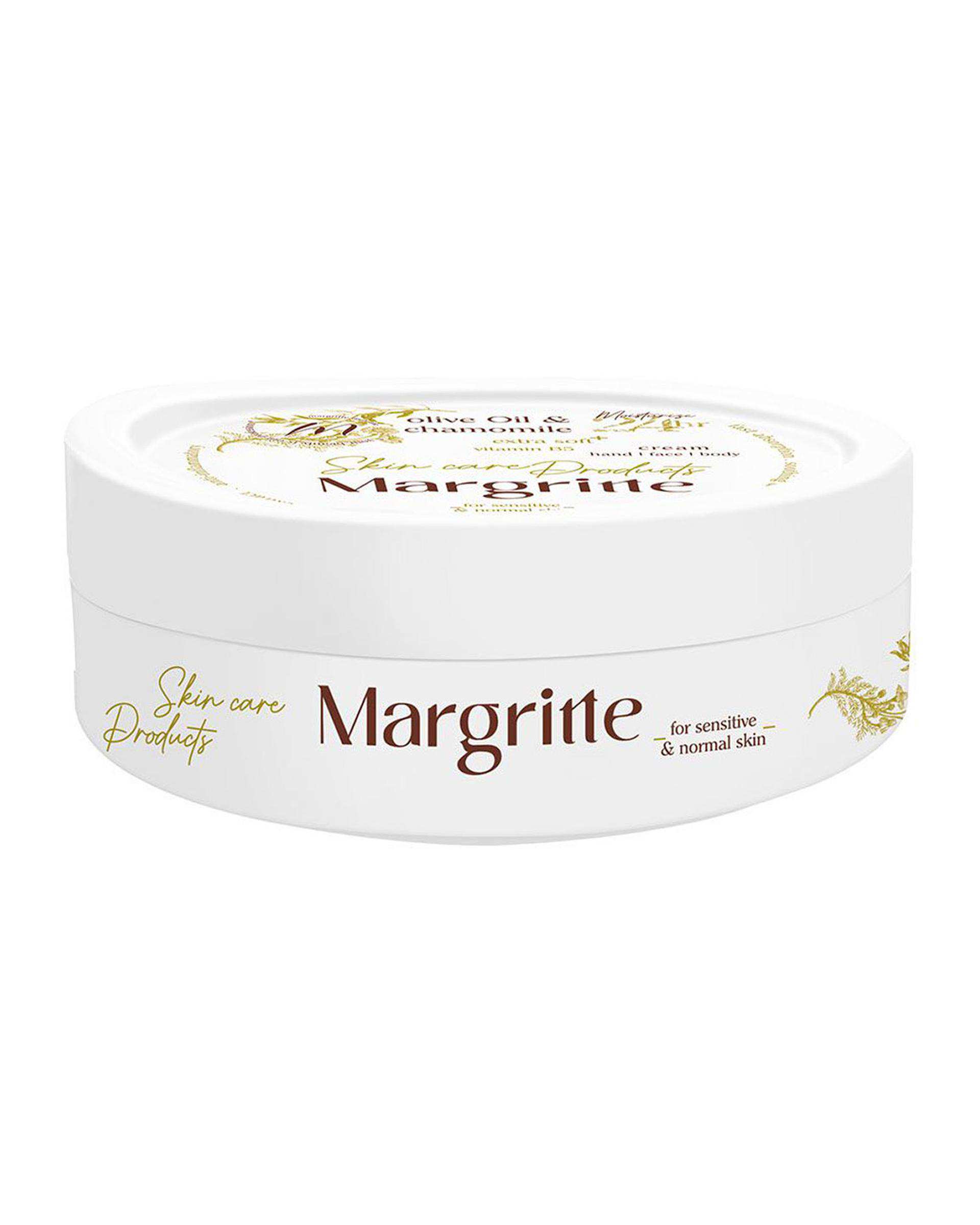 کرم مرطوب کننده و آبرسان مارگریت Margritte حاوی روغن زیتون و عصاره بابونه حجم 150ml