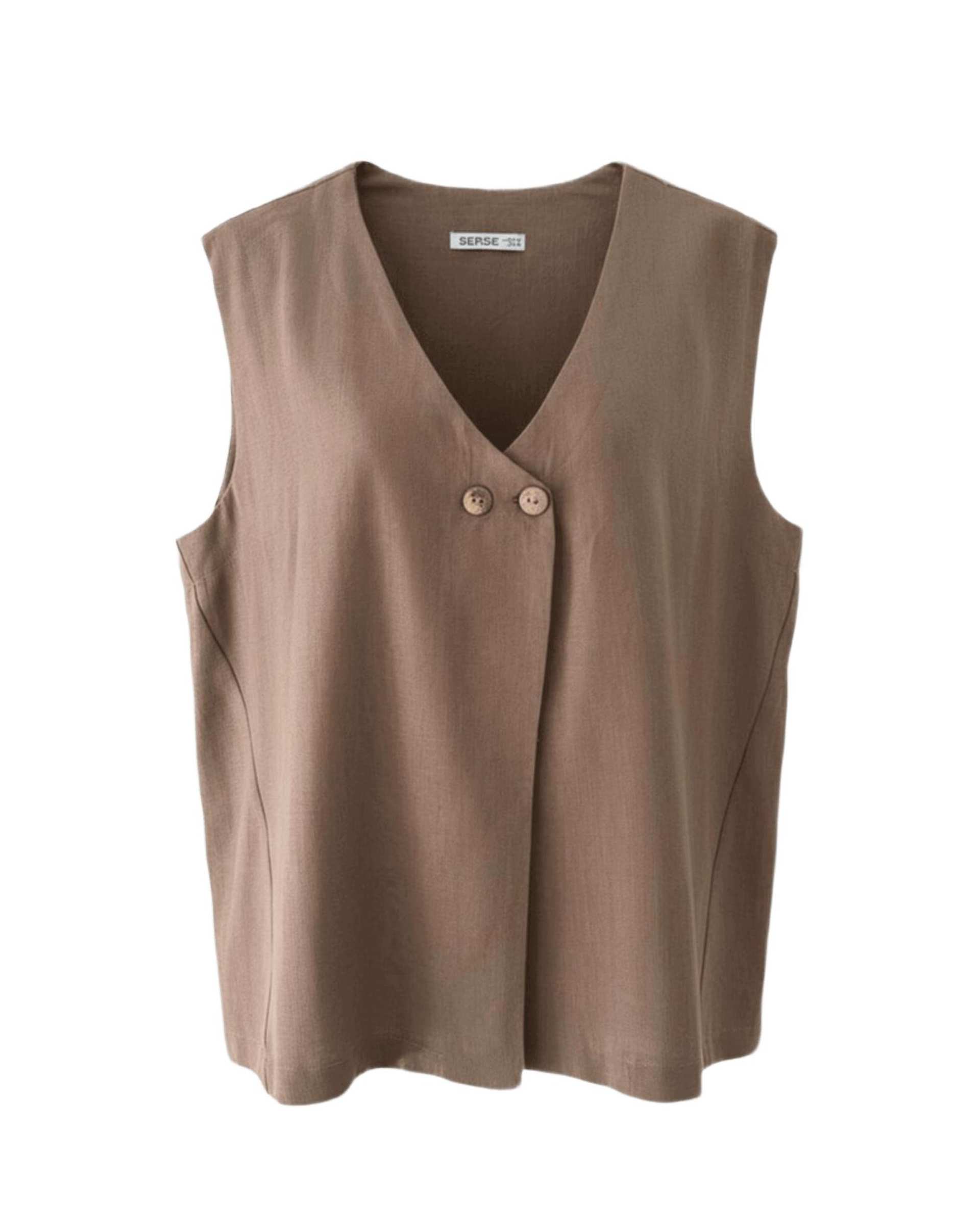 تاپ زنانه قهوه ای سرژه Serge کد 202672