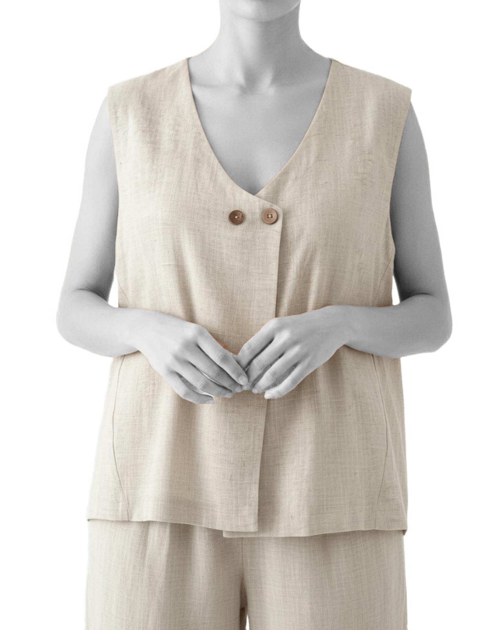 تاپ زنانه کرم سرژه Serge کد 202672