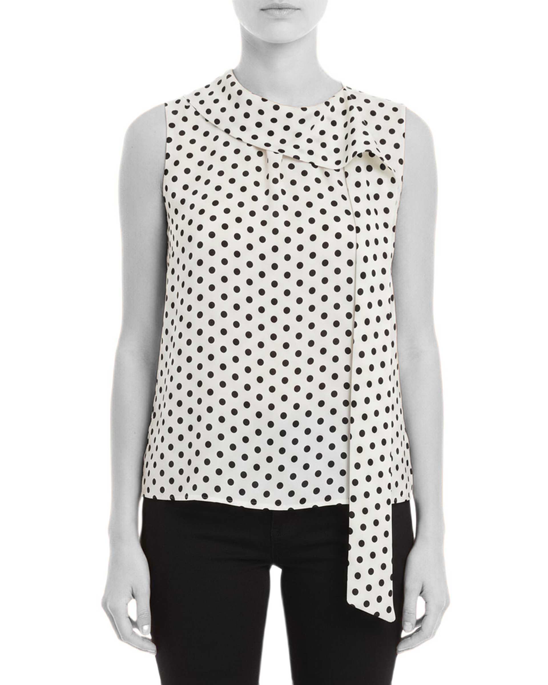 تاپ زنانه سفید مشکی سرژه Serge کد 202684