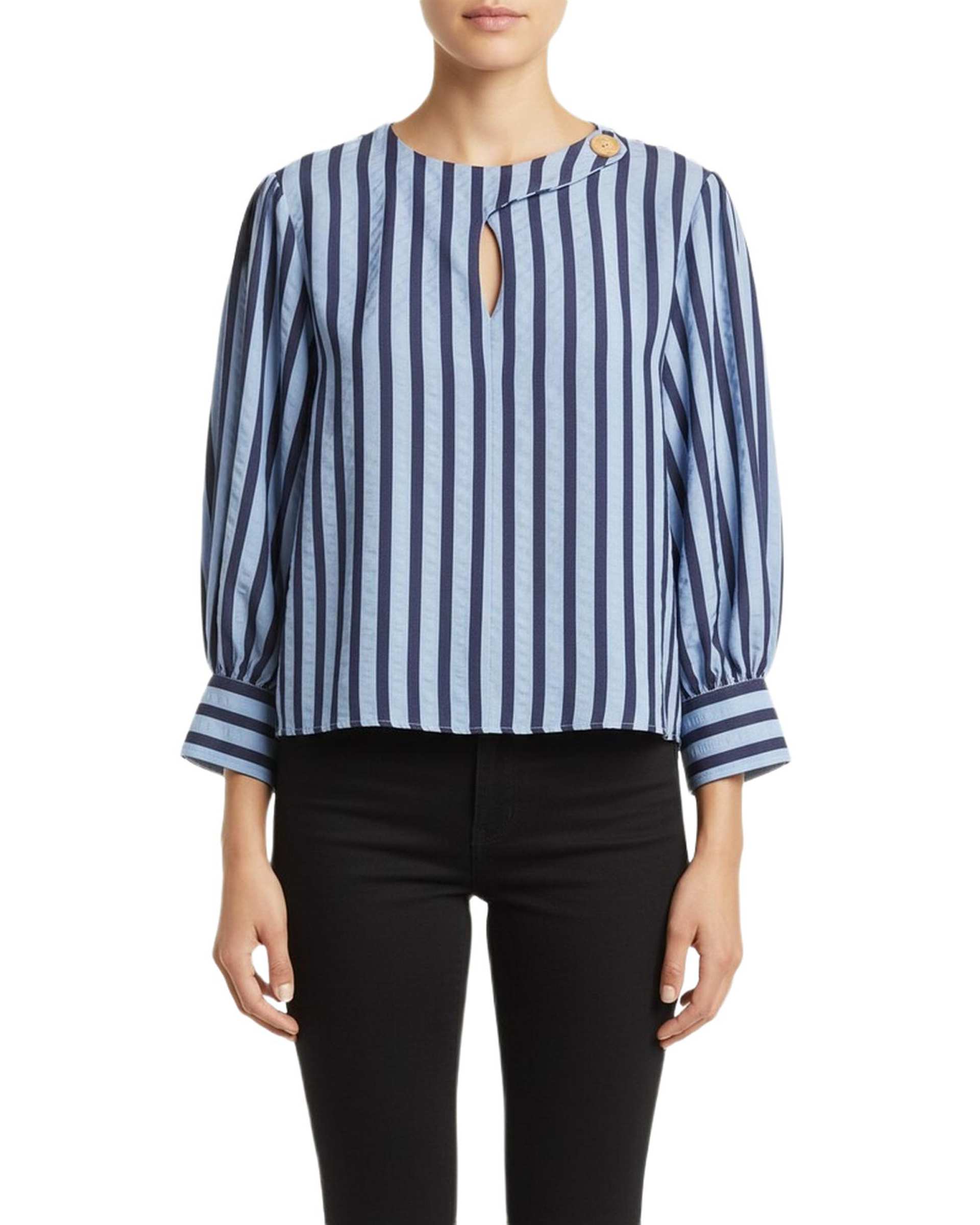 بلوز زنانه آبی سرمه ای سرژه Serge کد 2046436