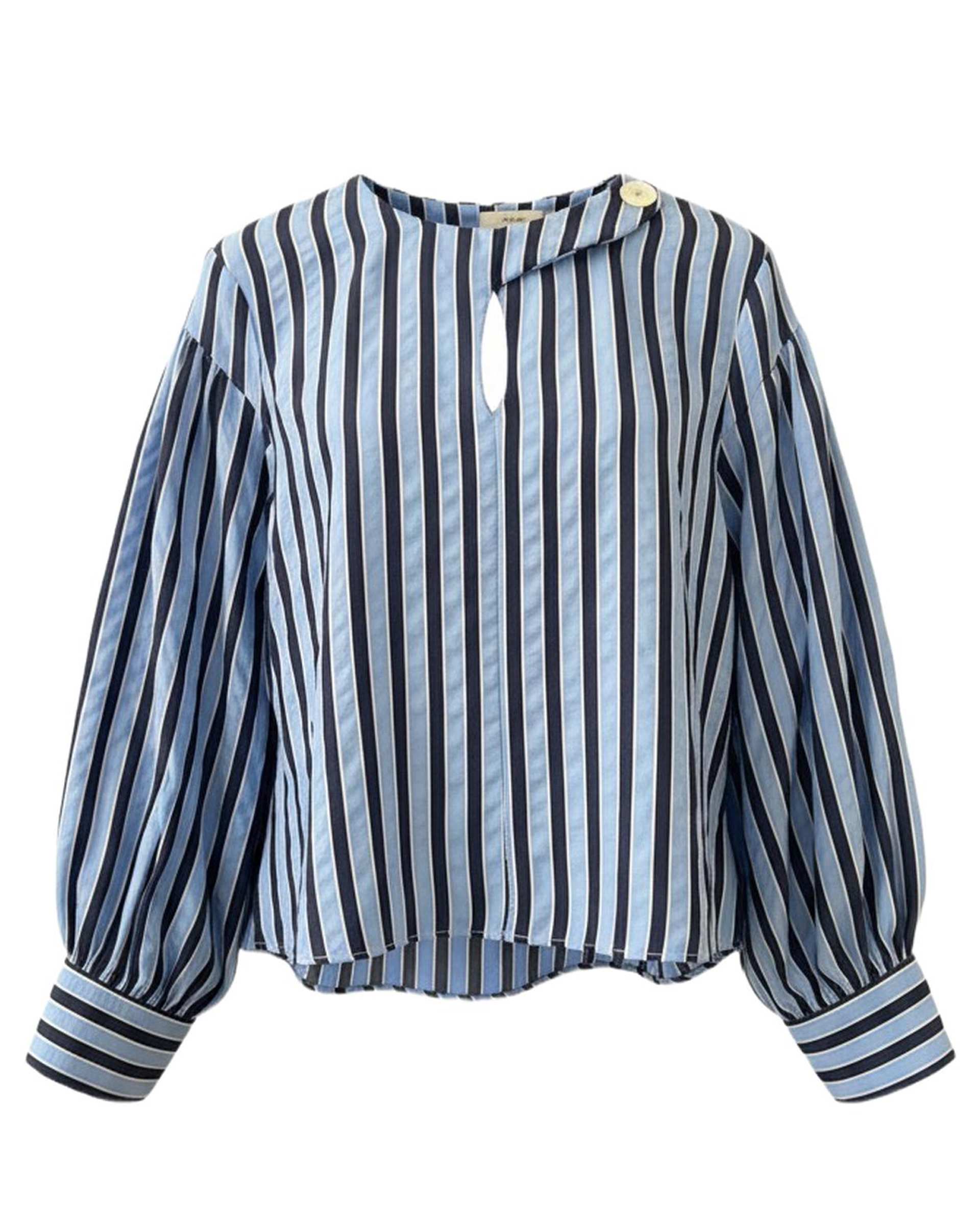 بلوز زنانه سفید سرمه ای سرژه Serge کد 2046436