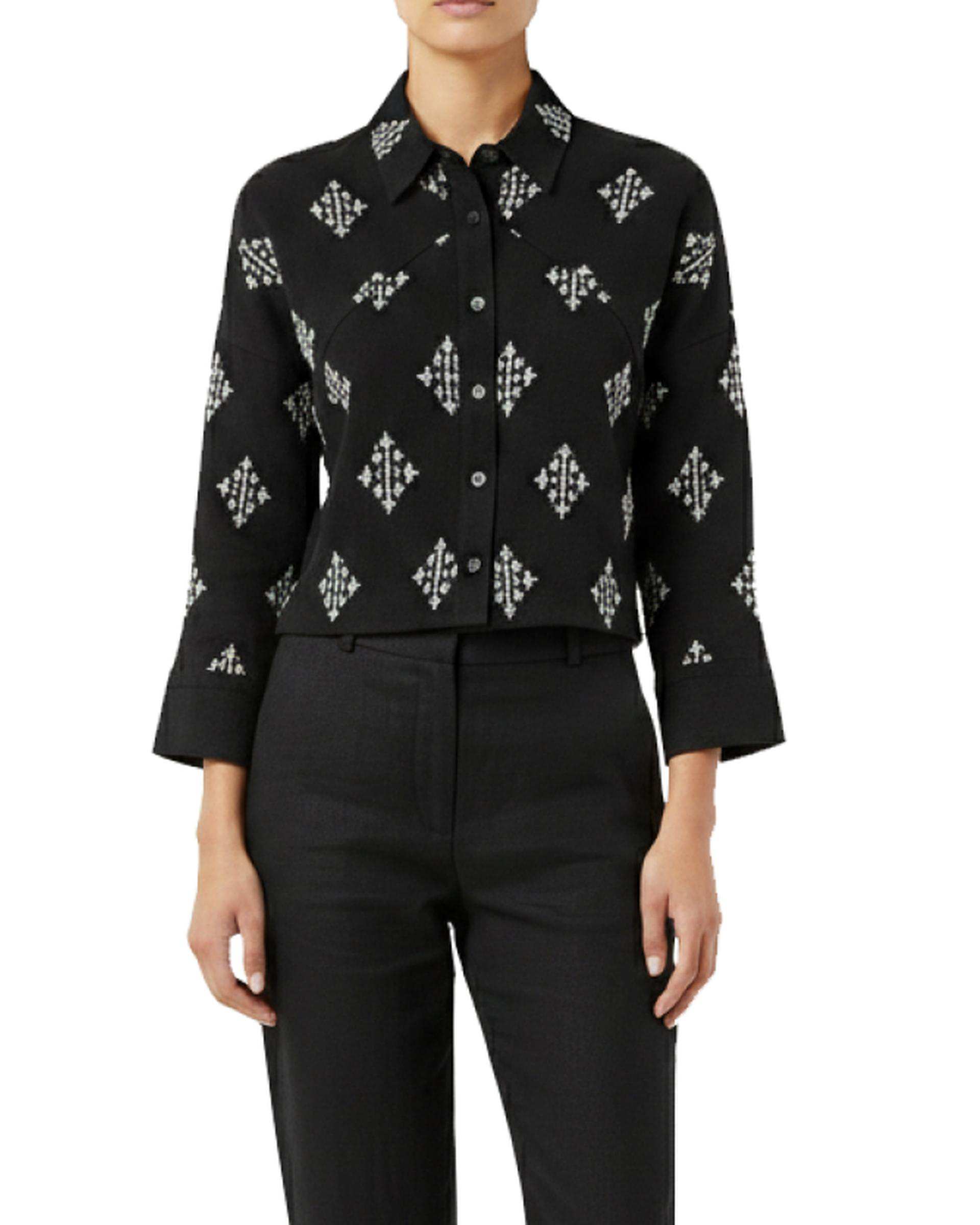 شومیز زنانه مشکی سرژه Serge کد 207376