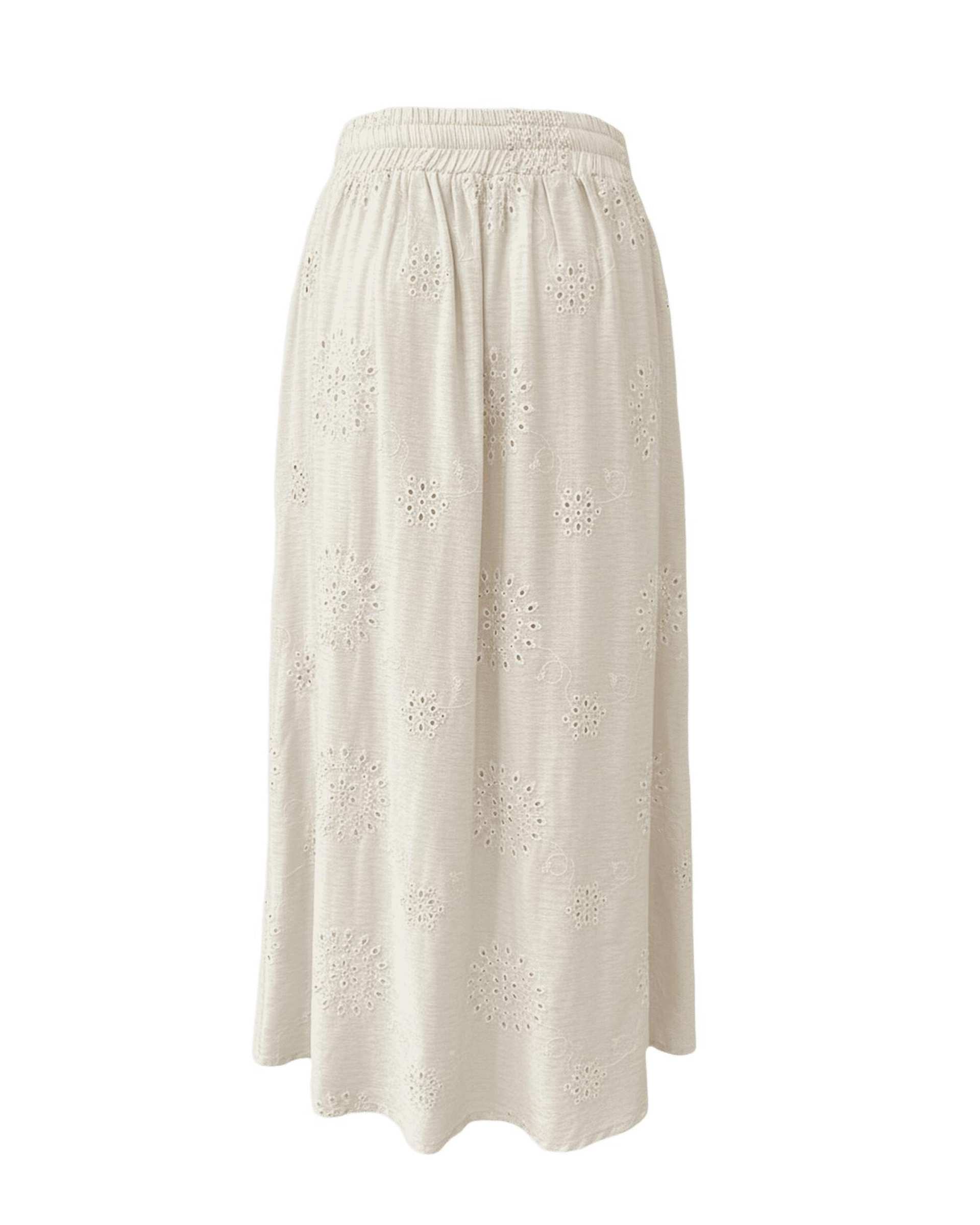 دامن زنانه کرم سرژه Serge کد 210238